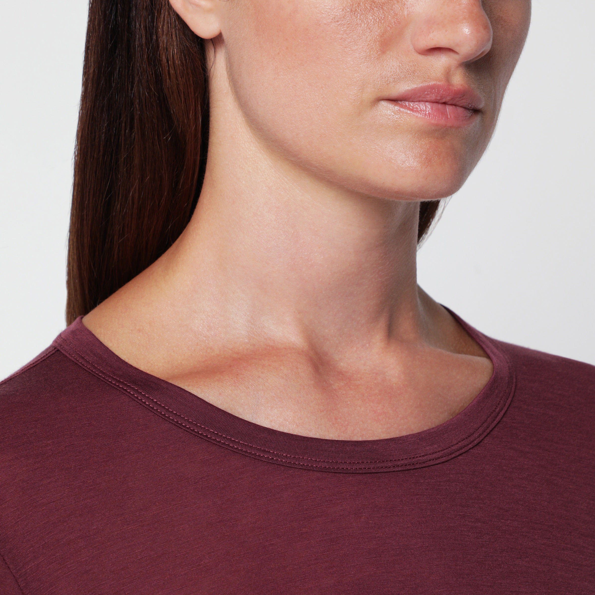 Anine bing Sylvie Burgundy Wool-Blend Sweater