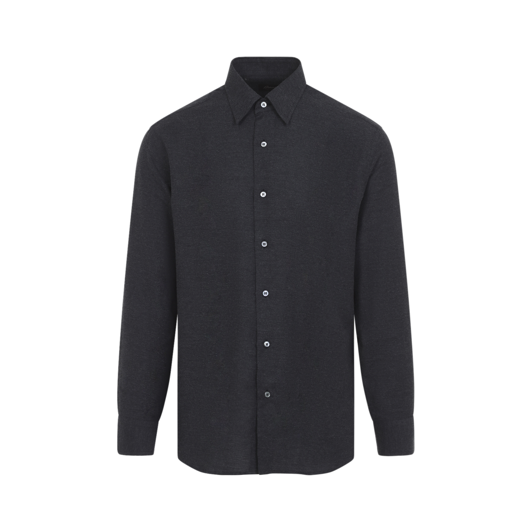 Brioni Anthracite Hidden Shirt