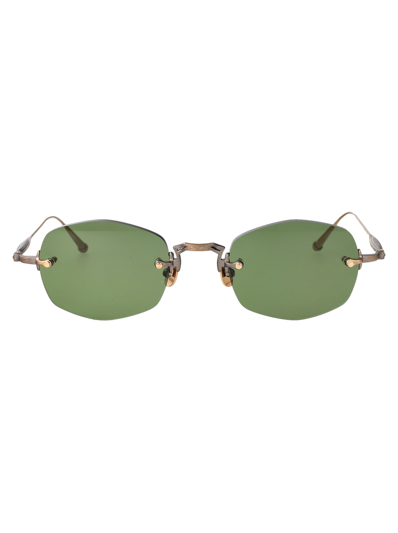 Matsuda Antique Gold Se Green Titanium Sunglasse