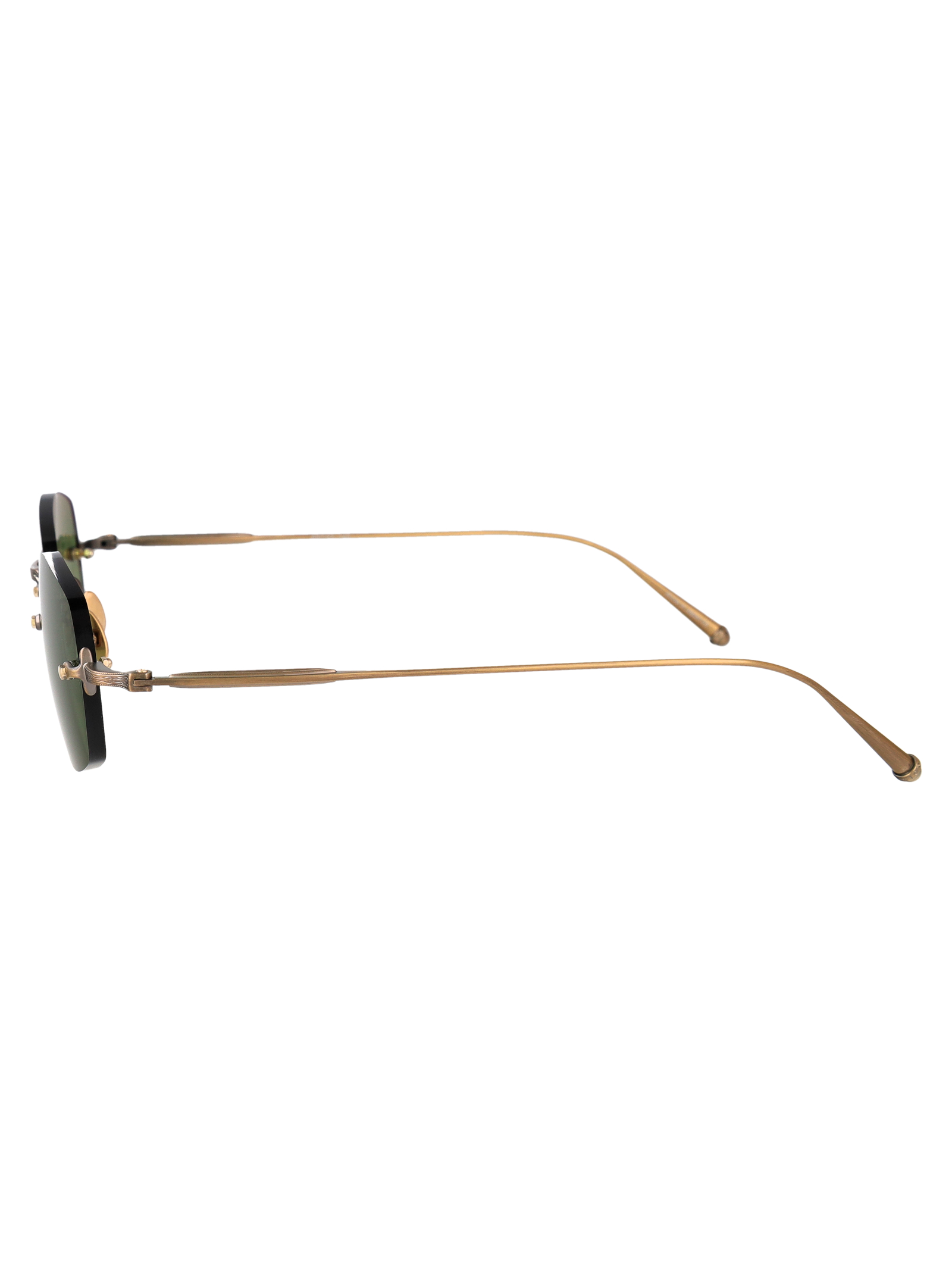 Matsuda Antique Gold Se Green Titanium Sunglasse
