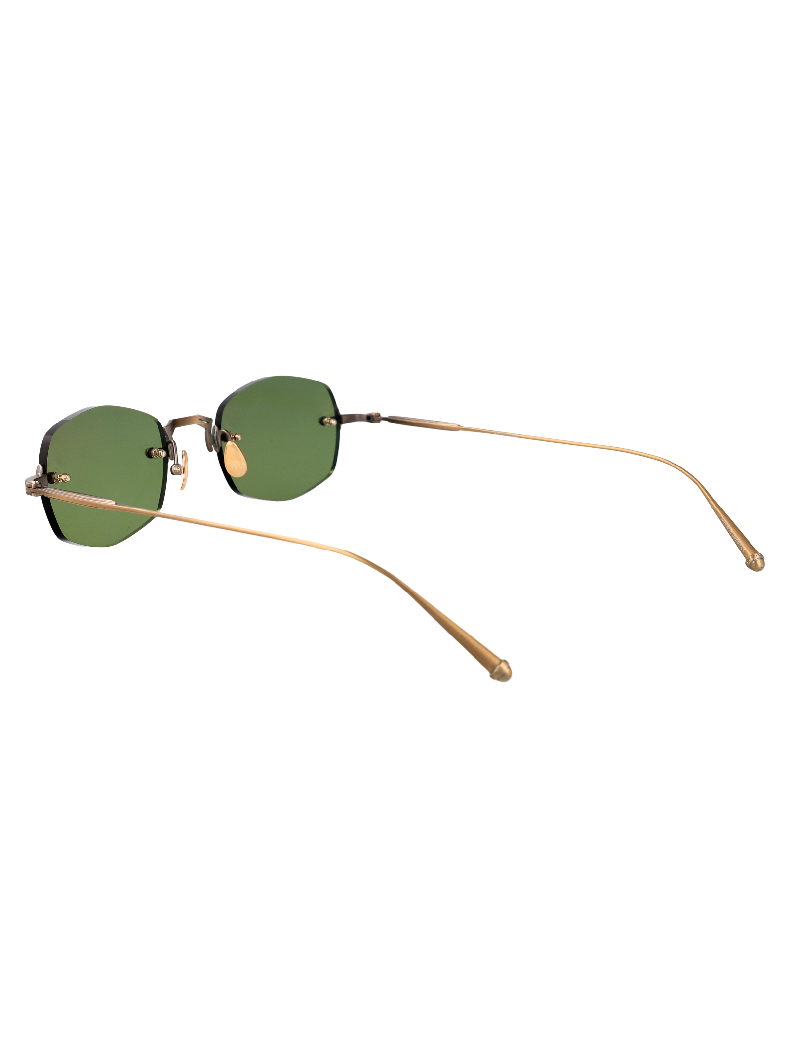 Matsuda Antique Gold Se Green Titanium Sunglasse