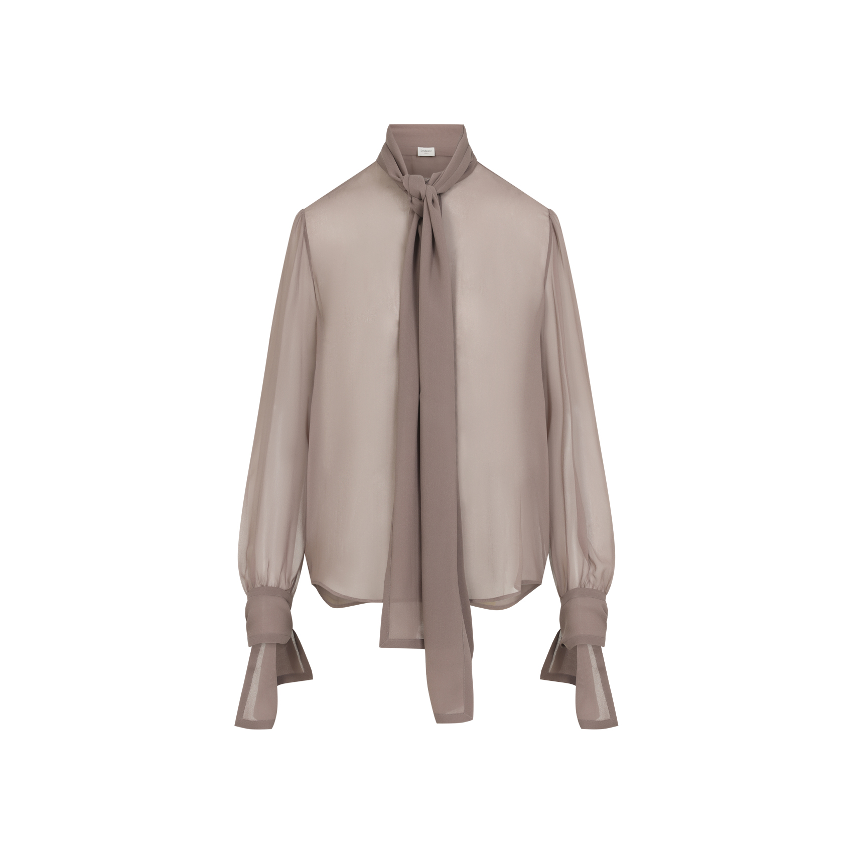 Saint Laurent Antiqued Pink Crepe Shirt