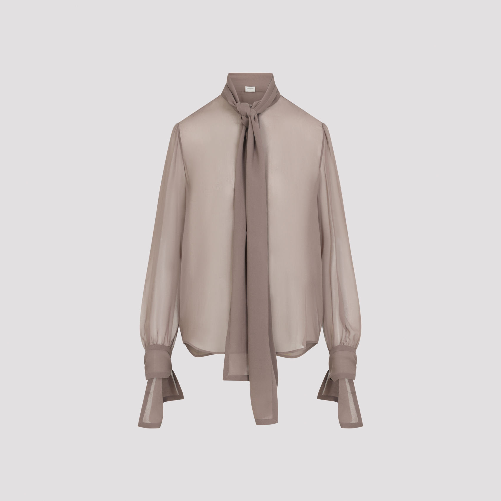 Saint Laurent Antiqued Pink Crepe Shirt