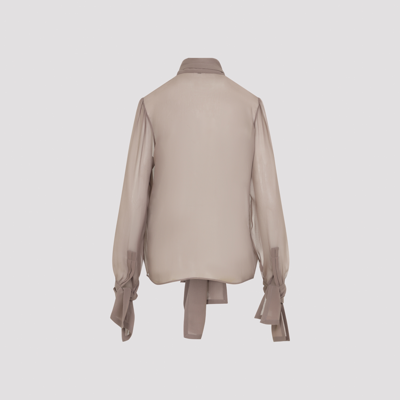 Saint Laurent Antiqued Pink Crepe Shirt