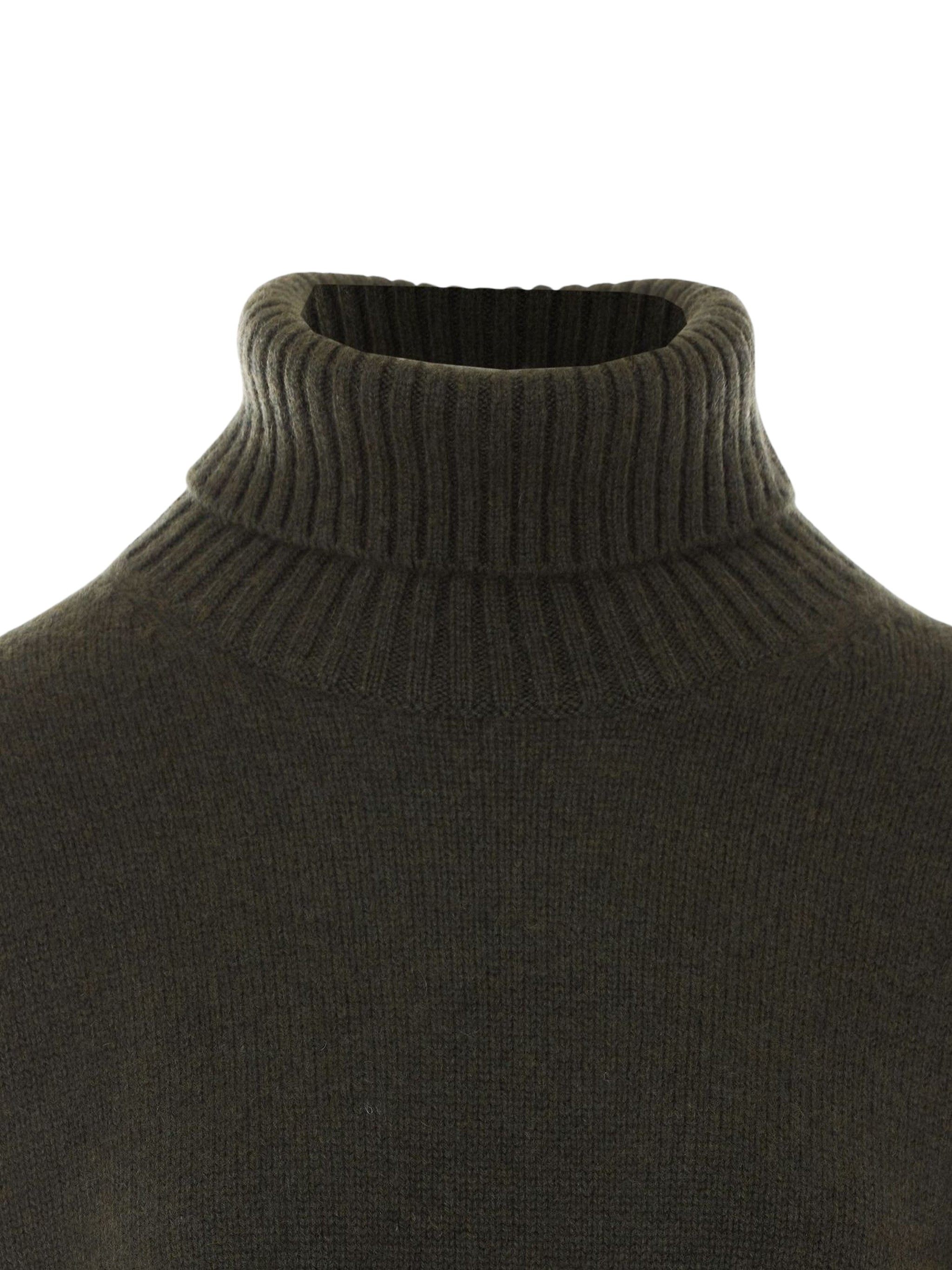 Ballantyne Argyle High Neck Knitted Sweater