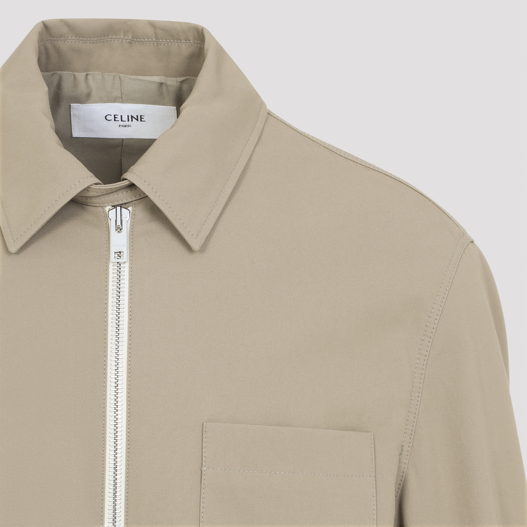 Celine Ash Beige Cotton Jacket