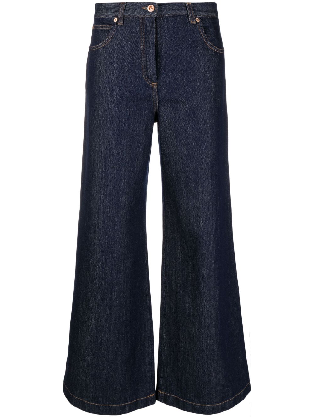 Aspesi Navy Blue Cotton Trousers