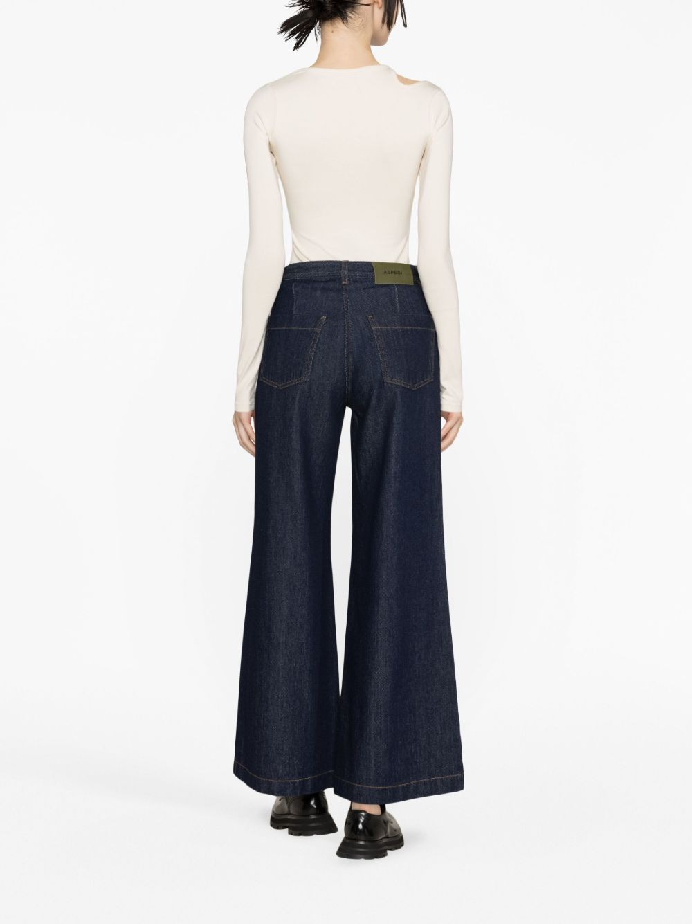 Aspesi Navy Blue Cotton Trousers