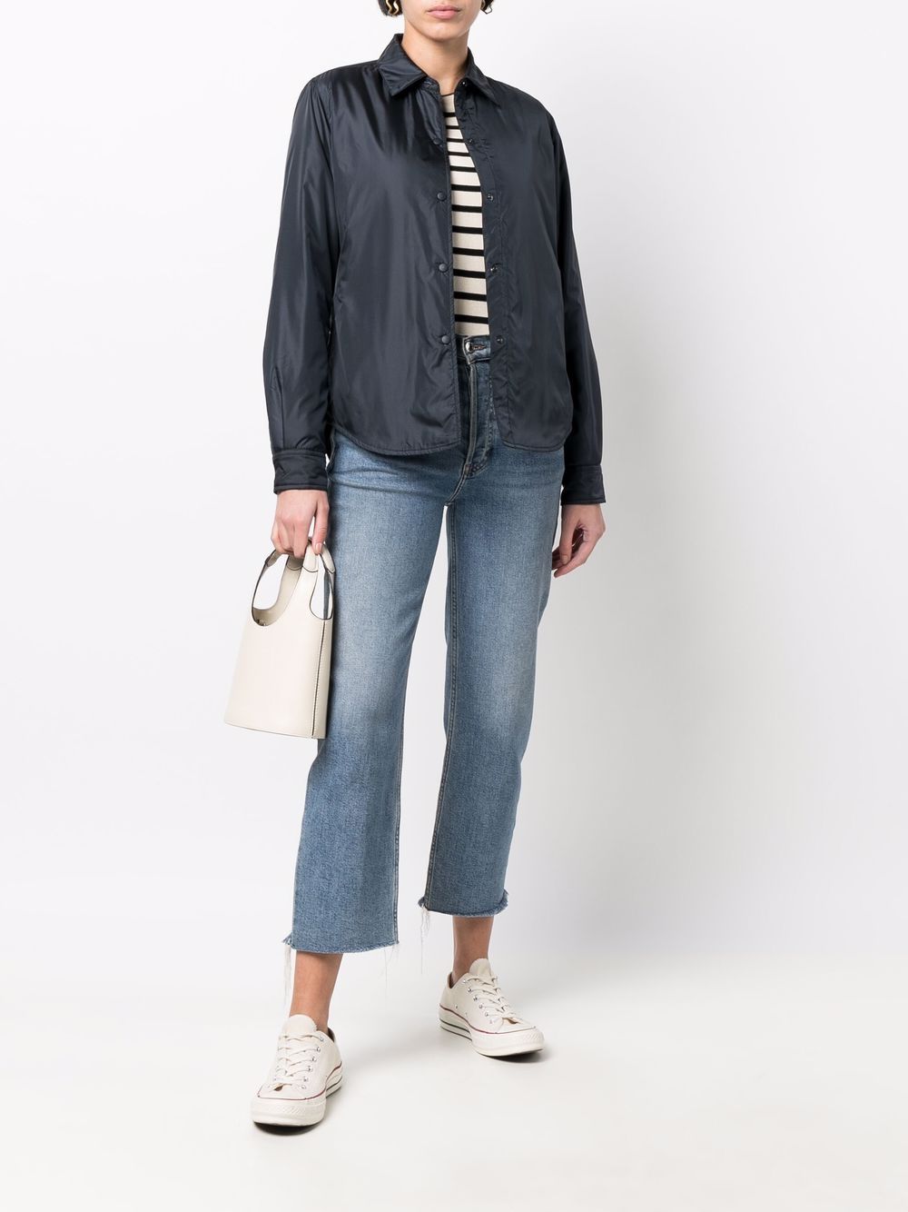 Aspesi Navy Polyamide Shirt