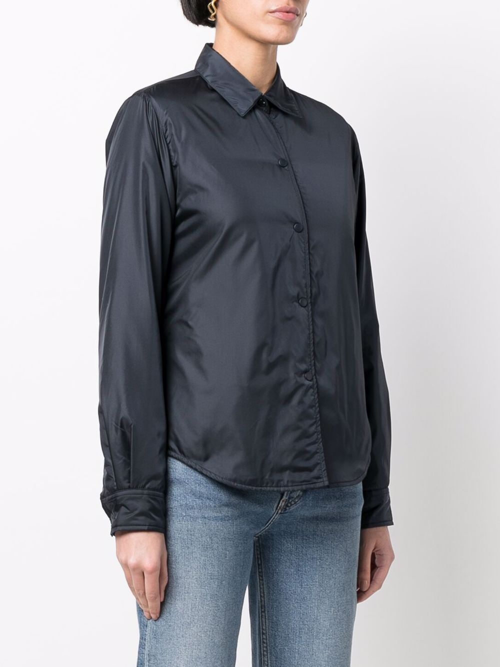 Aspesi Navy Polyamide Shirt