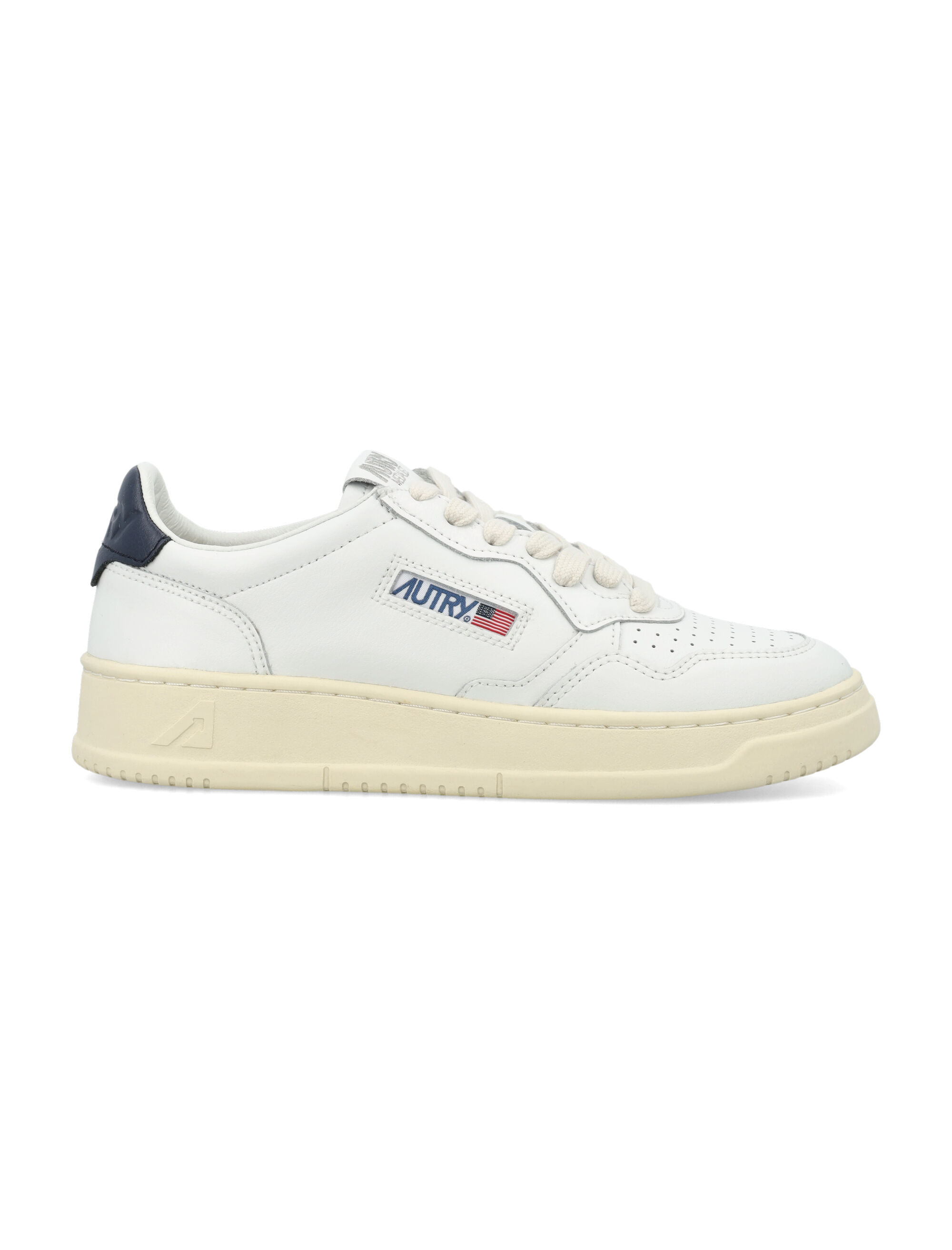 Autry Medalist Leather Low Sneakers - White Sp