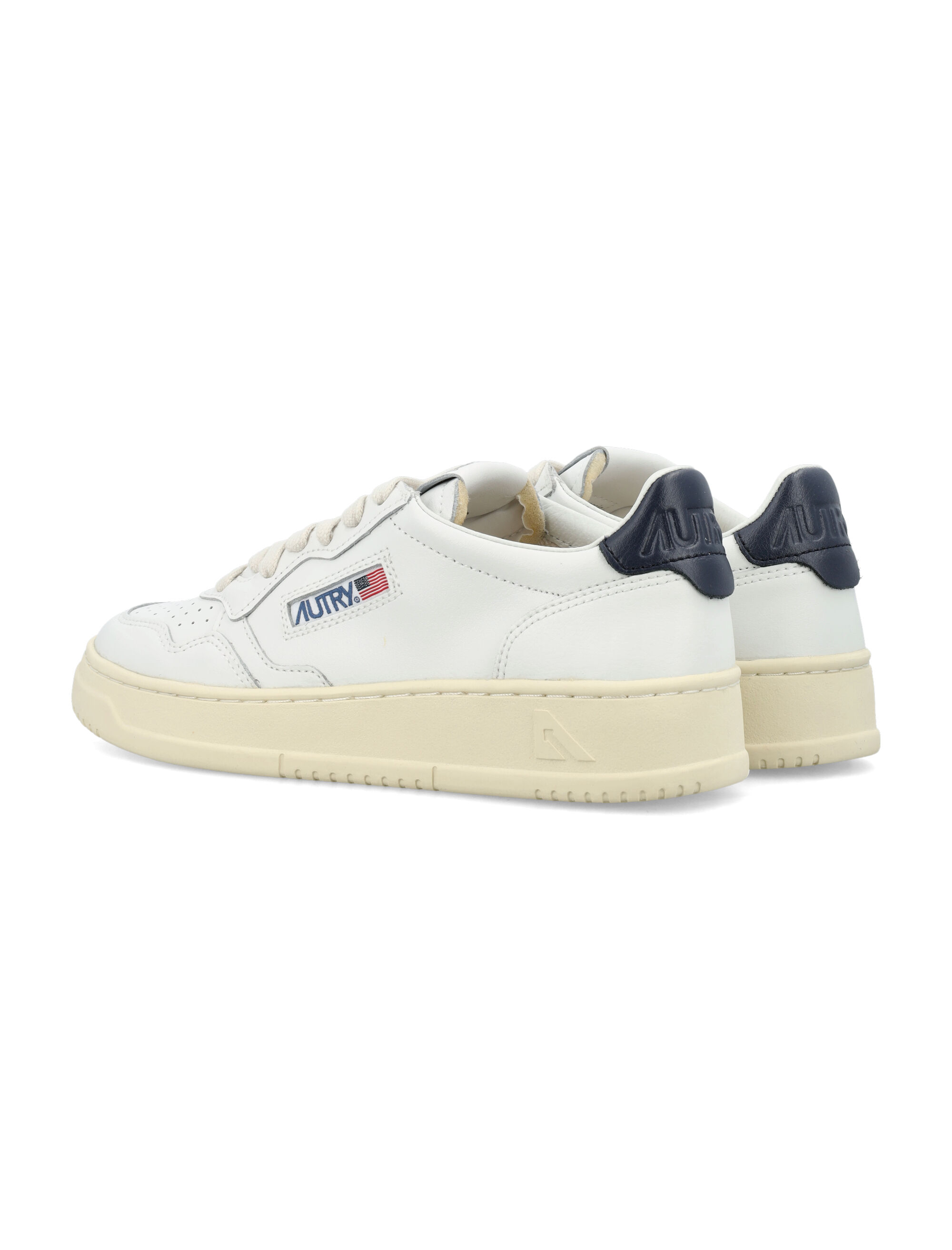 Autry Medalist Leather Low Sneakers - White Sp