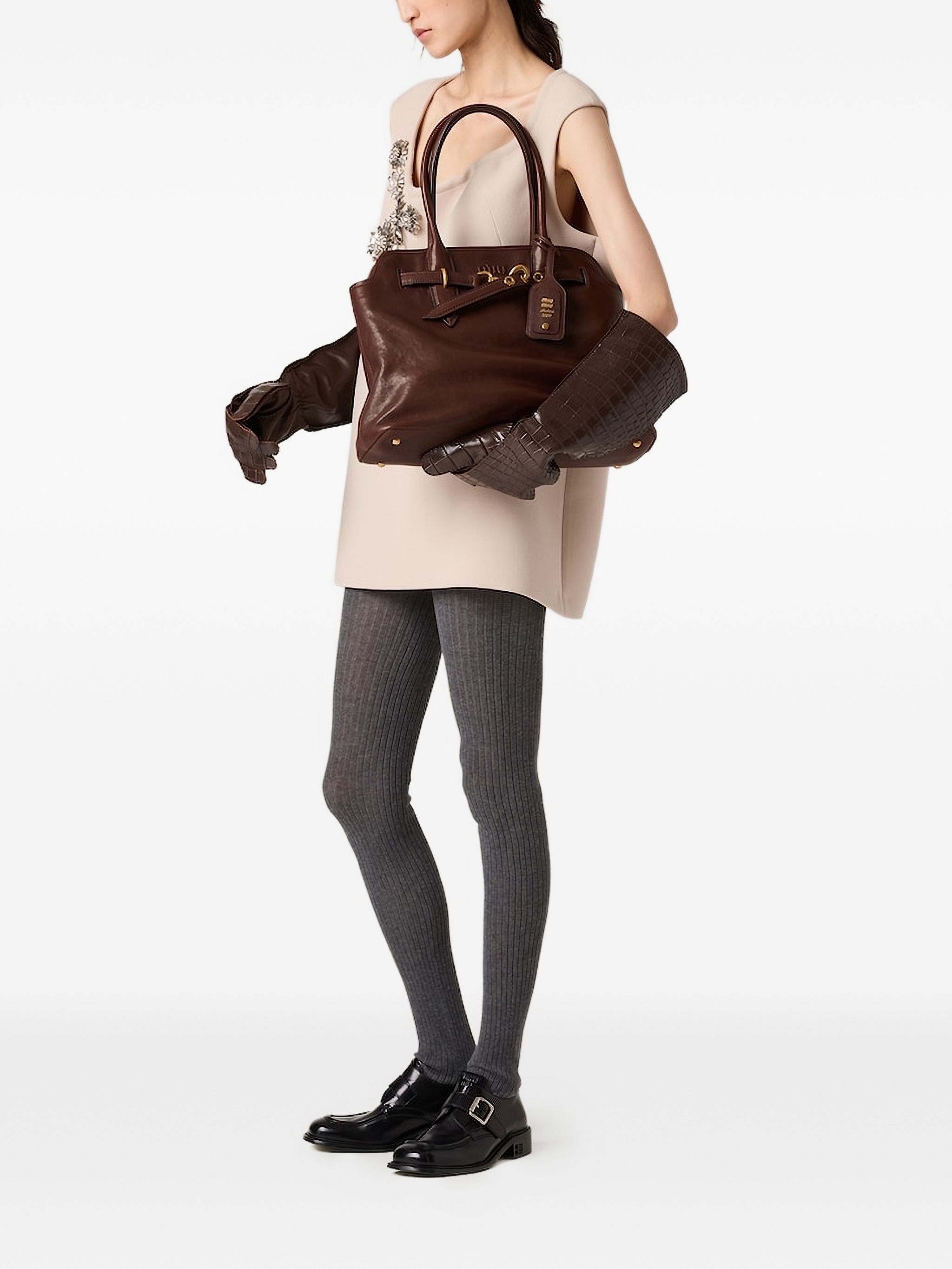 Miu Miu Aventure Nappa Leather Bag