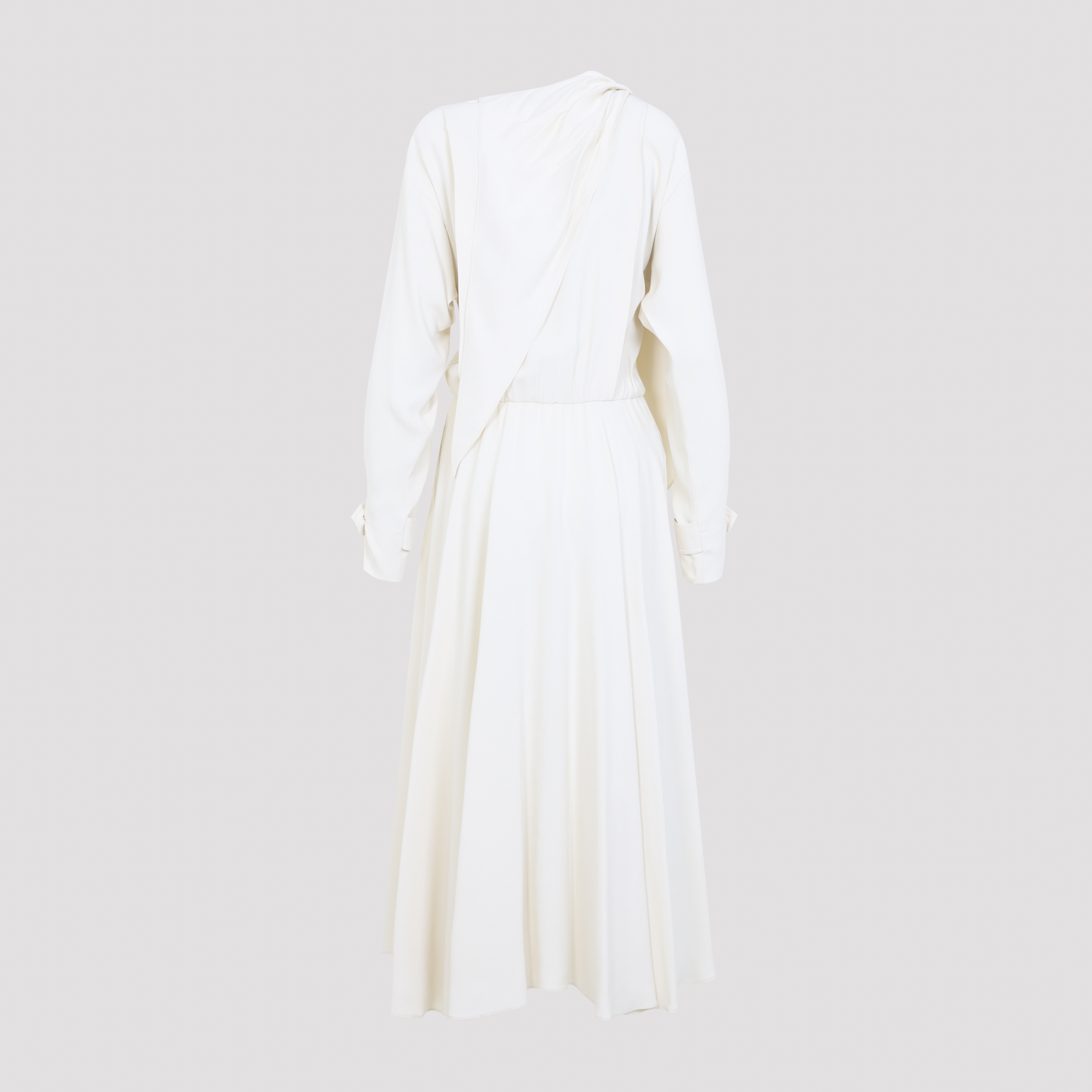 Alberta Ferreti Avorio Enver Satin Dress