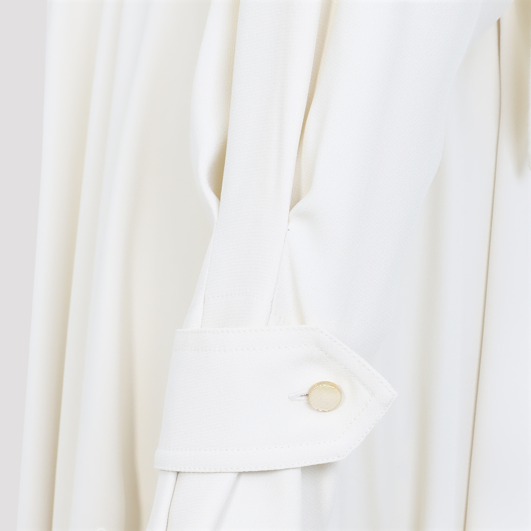 Alberta Ferreti Avorio Enver Satin Dress