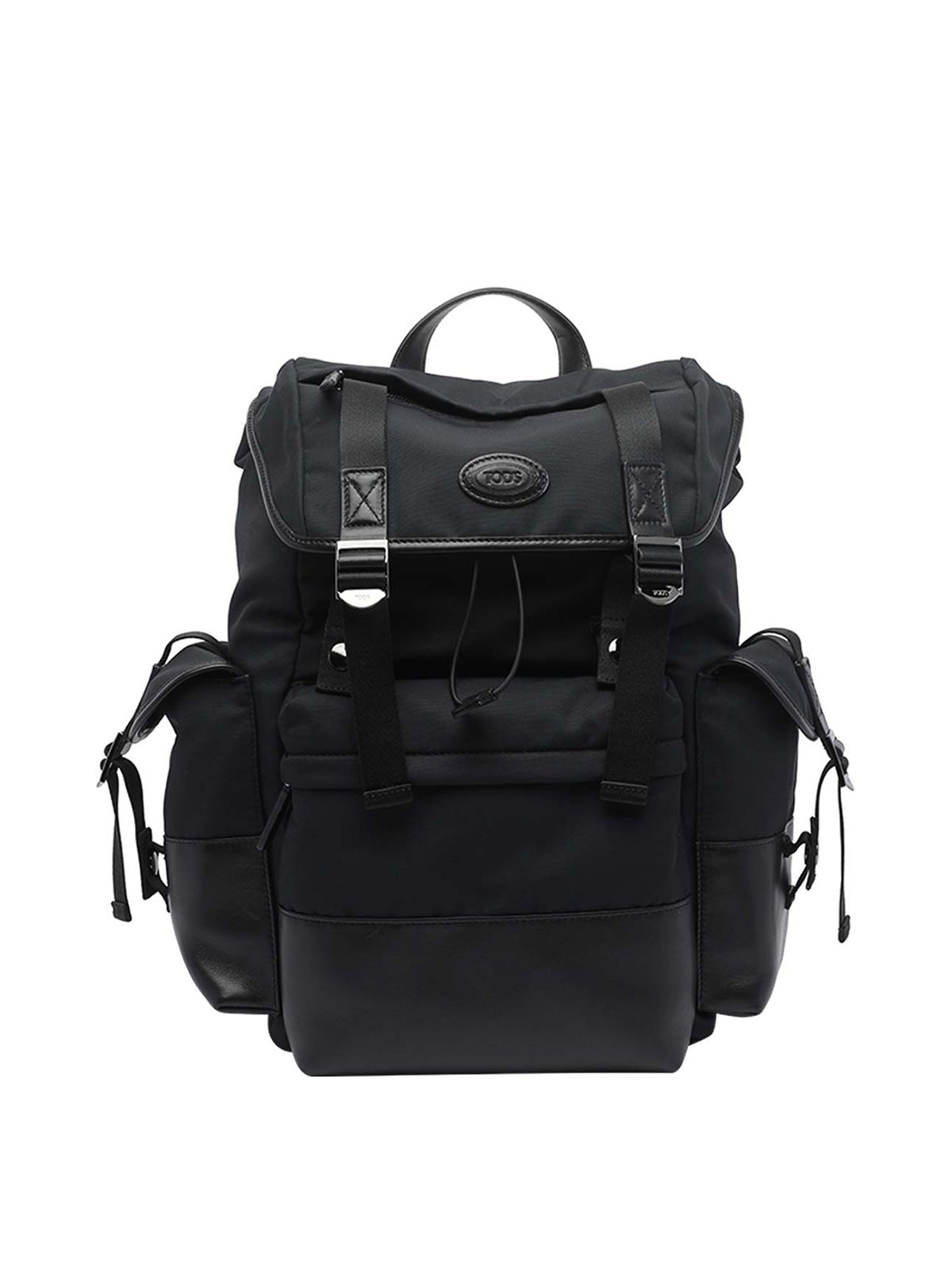 Tod's Backpack In Fabric And Medium Leather