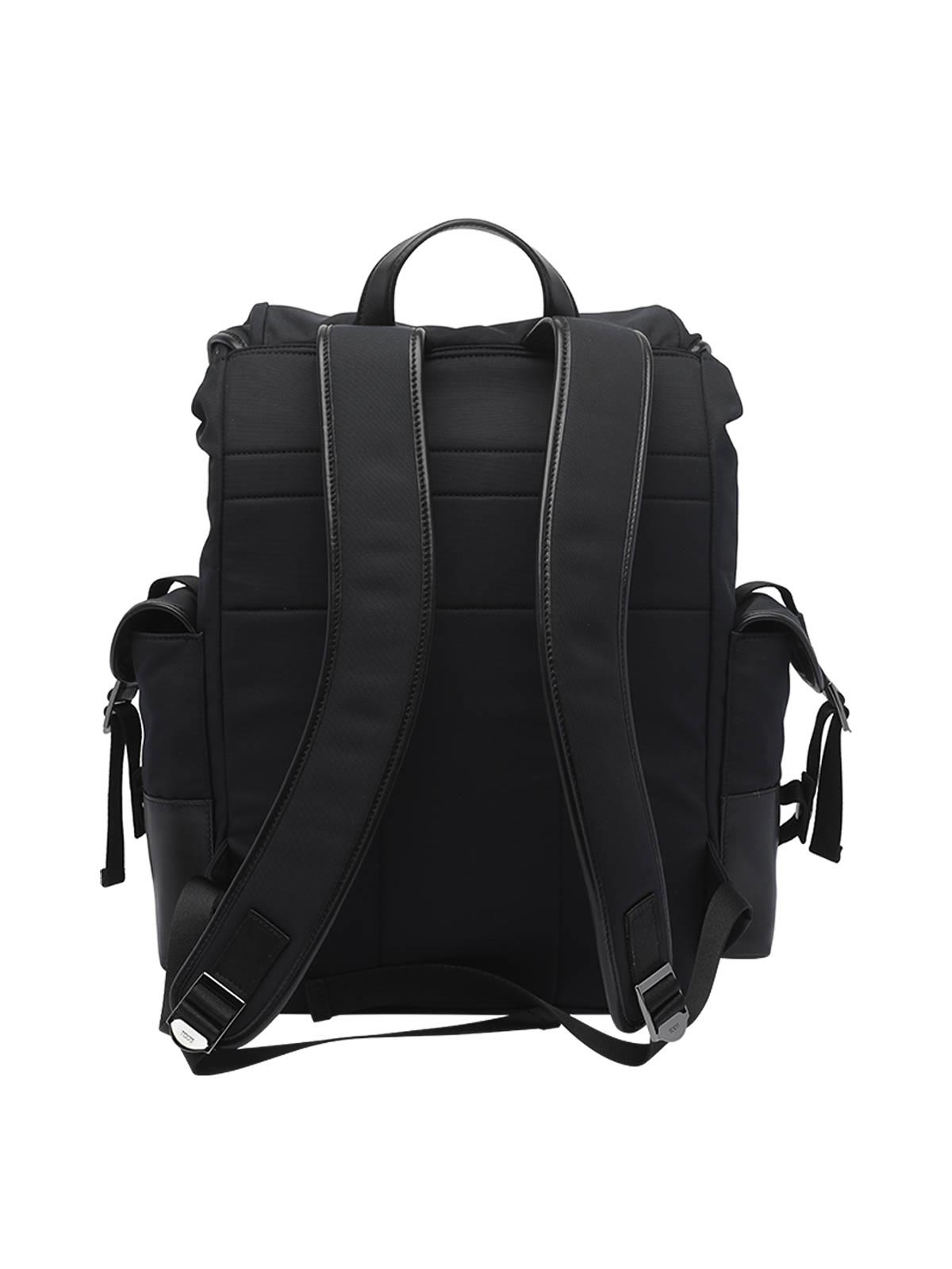 Tod's Backpack In Fabric And Medium Leather