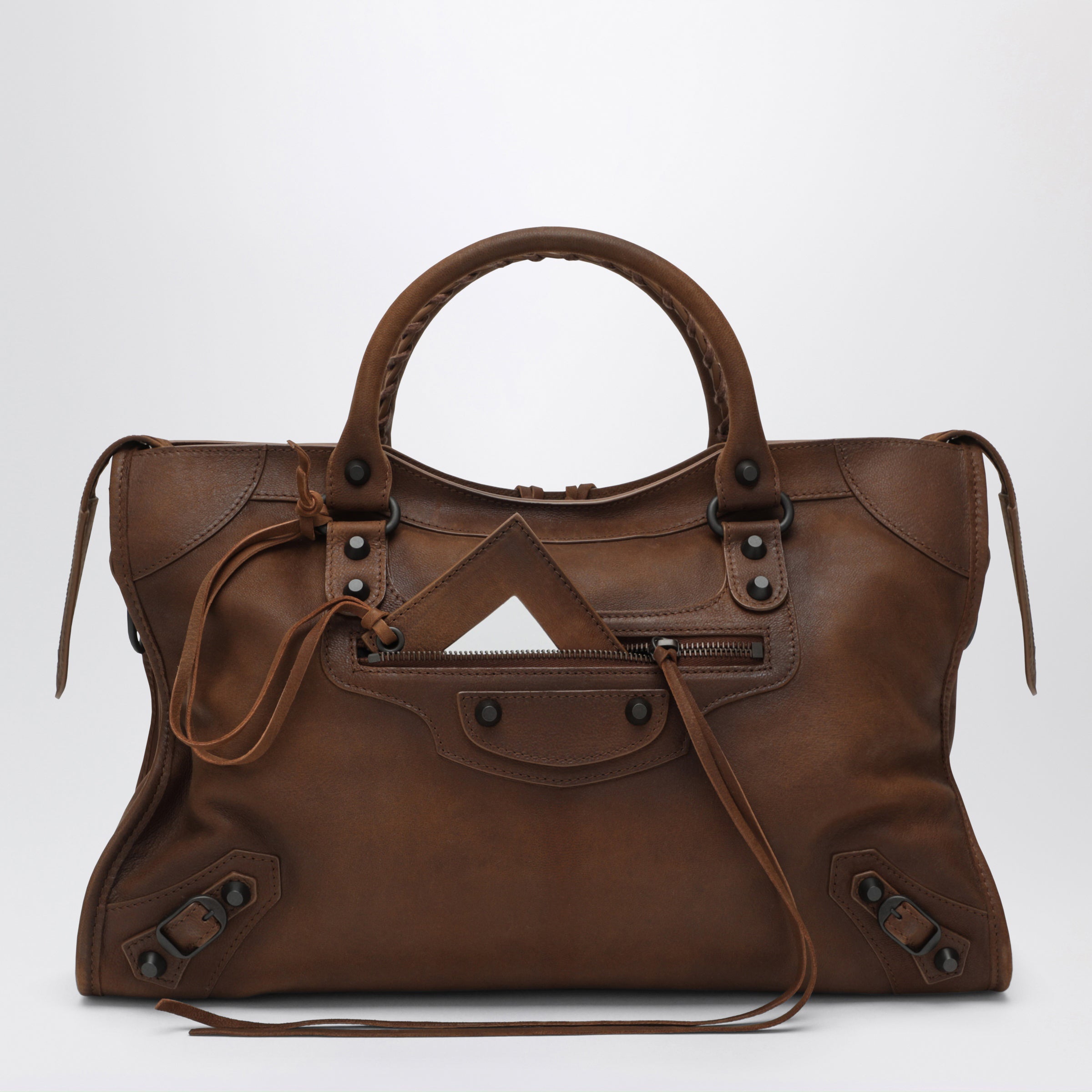 Balenciaga Le City Medium Caramel Leather Bag