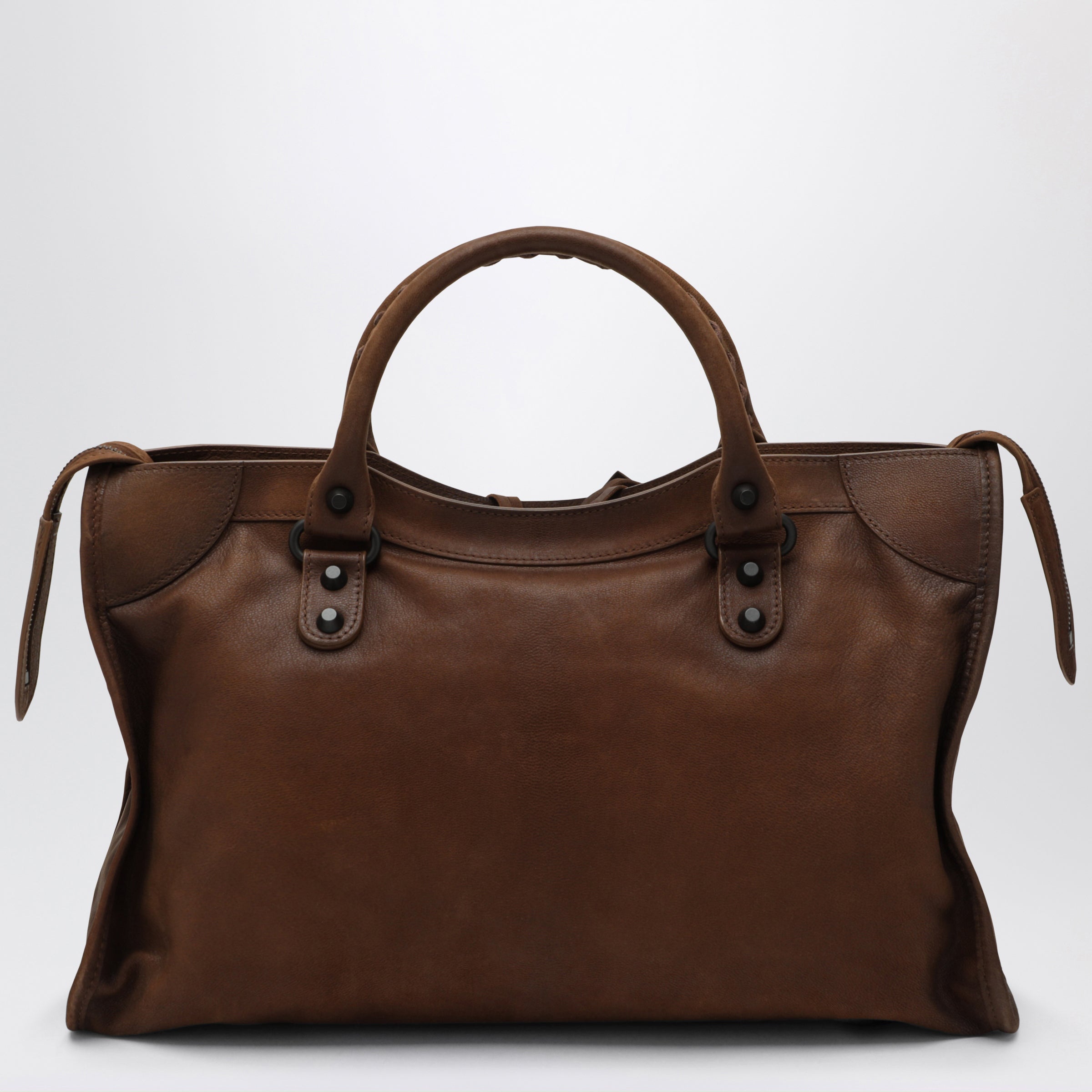 Balenciaga Le City Medium Caramel Leather Bag