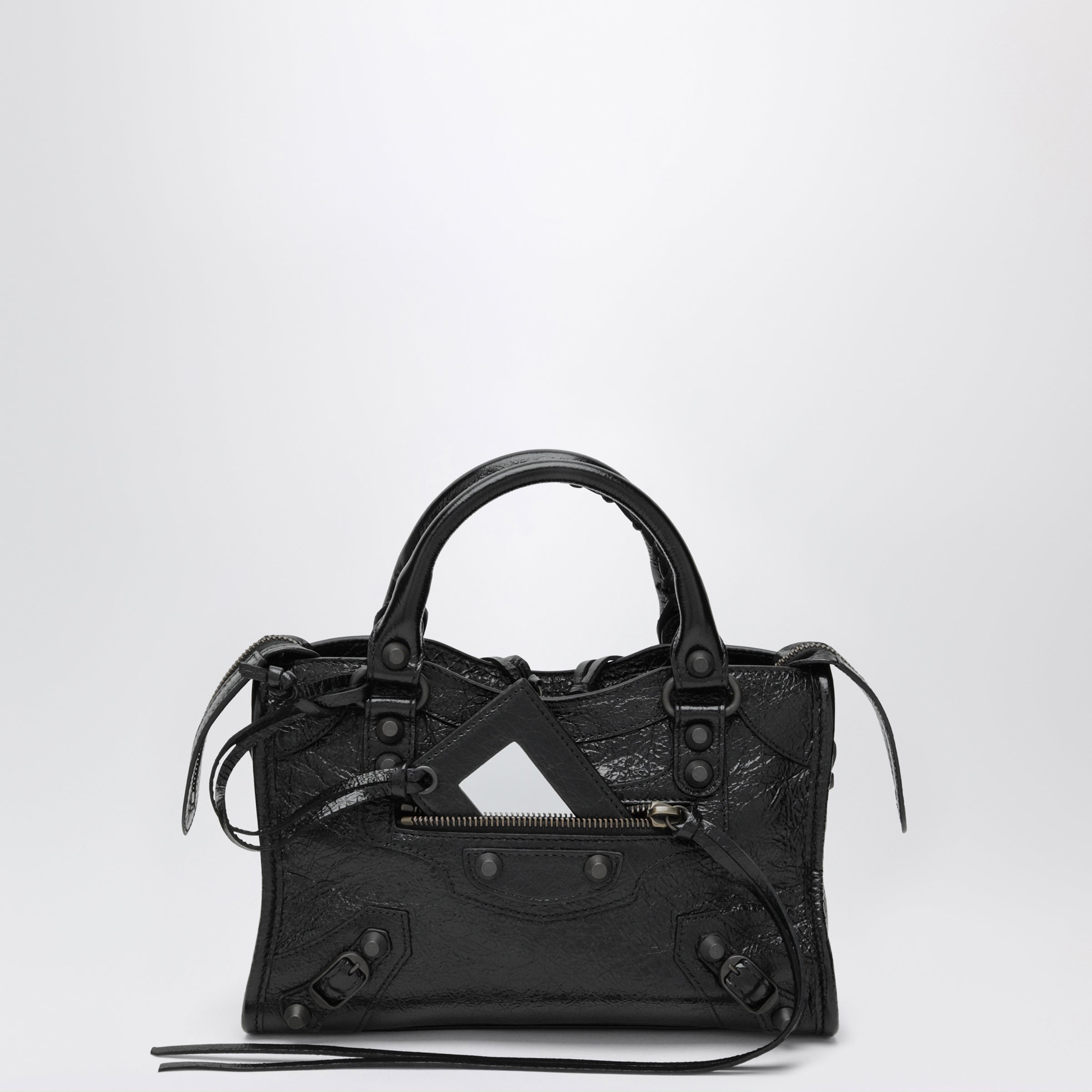 Balenciaga Le City Mini Handbag In Arena Lambskin B
