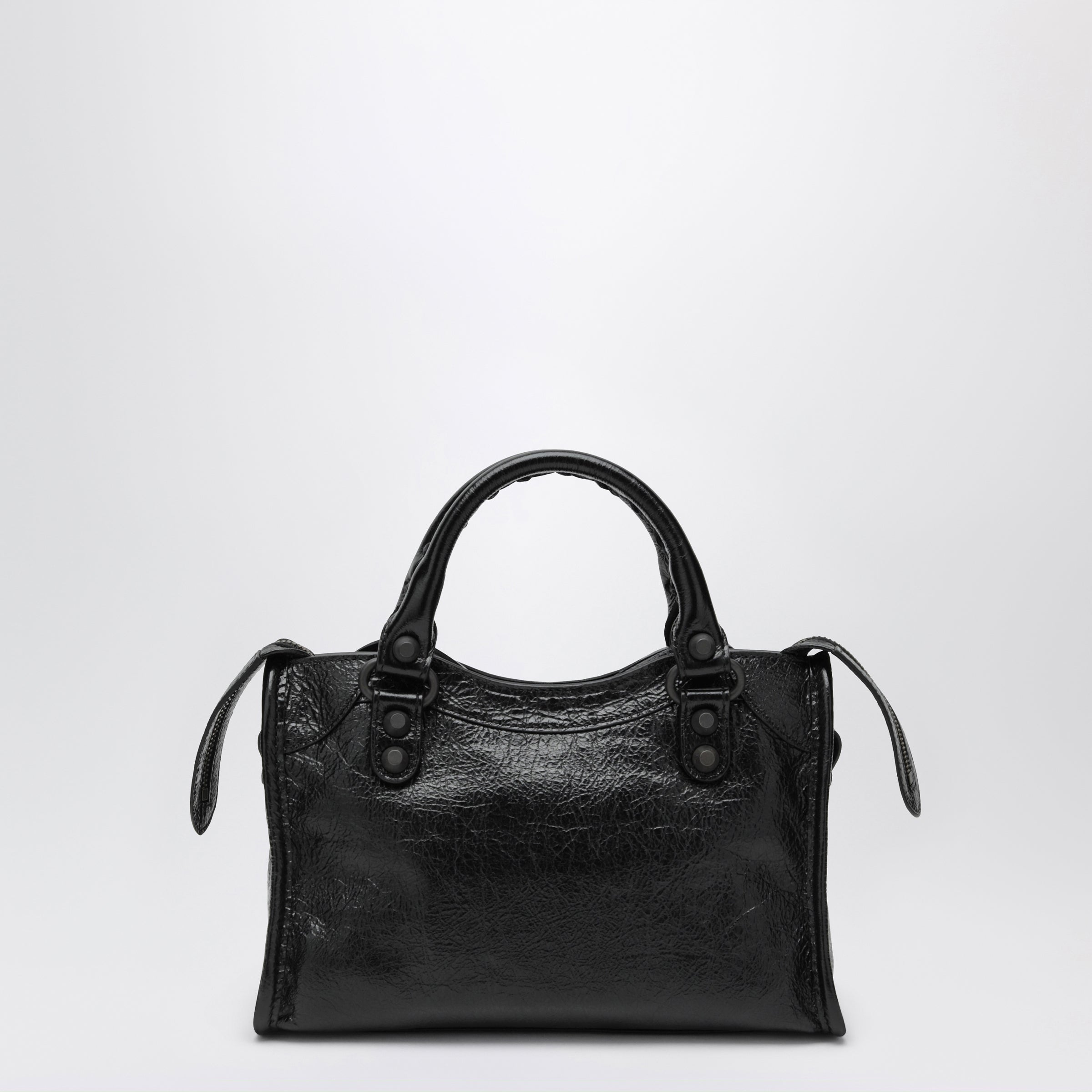 Balenciaga Le City Mini Handbag In Arena Lambskin B