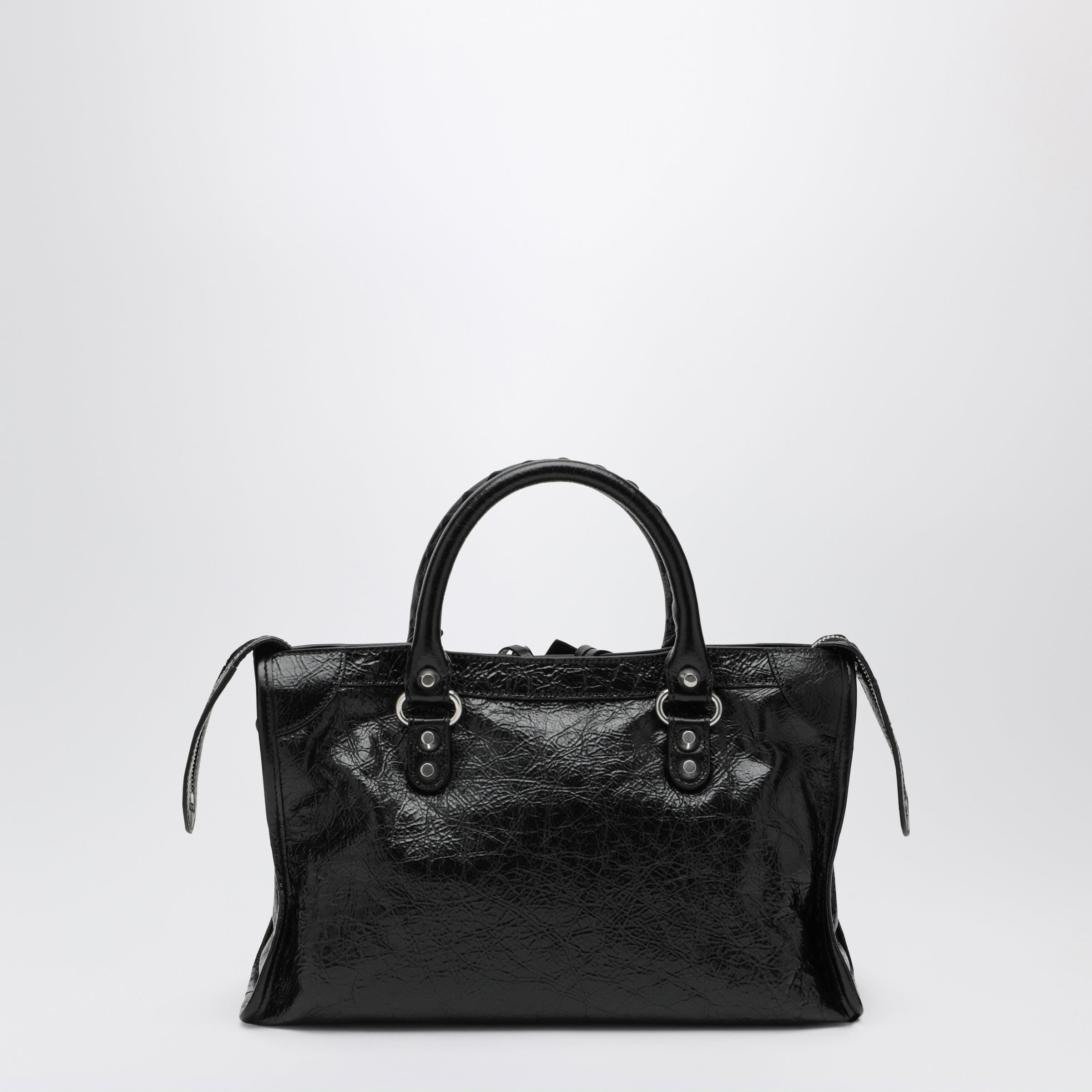 Balenciaga Le City Small Lambskin Leather Bag In Bl