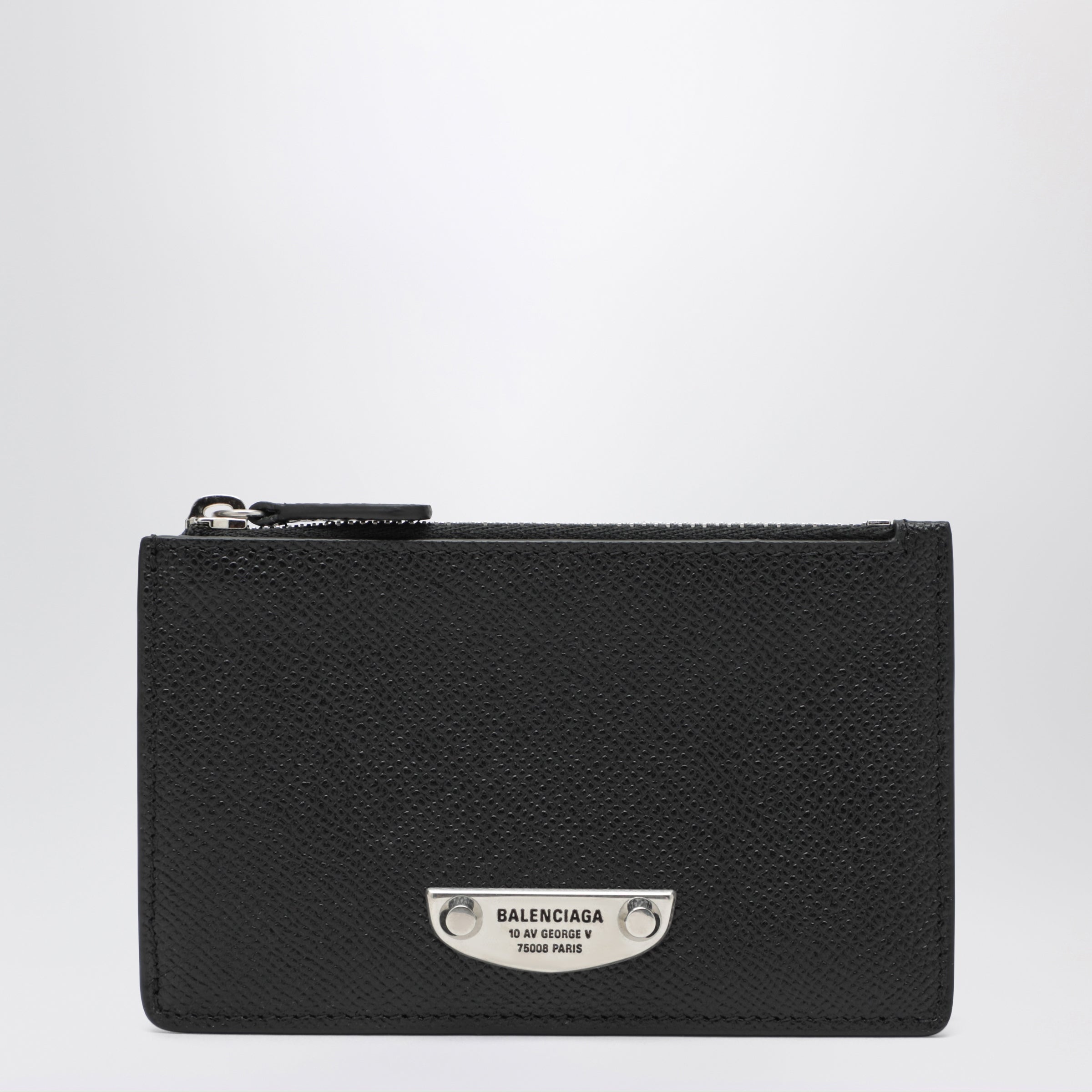 Balenciaga Le City Uptown Black Calfskin Coin Purse