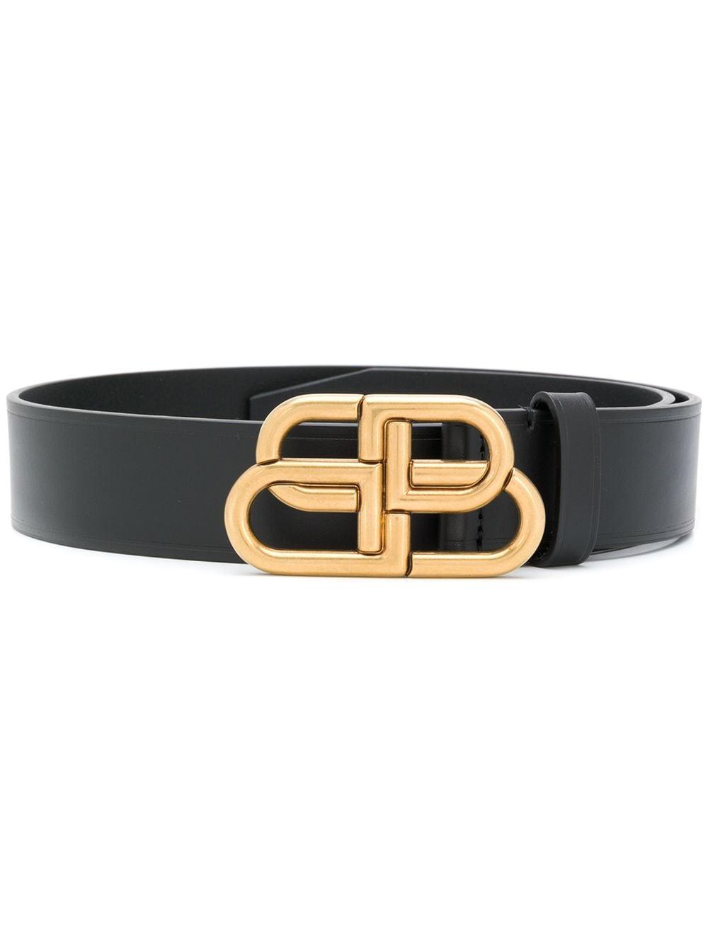 Balenciaga Leather Bb Belt