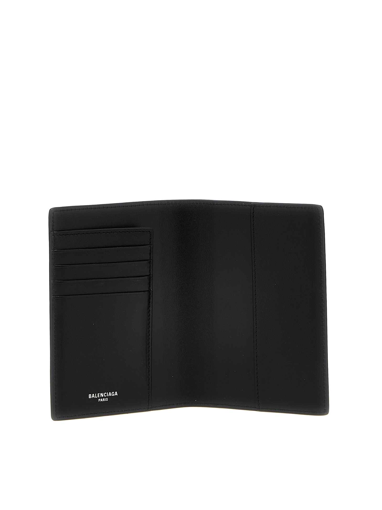 Balenciaga Logo Leather Passport Holder