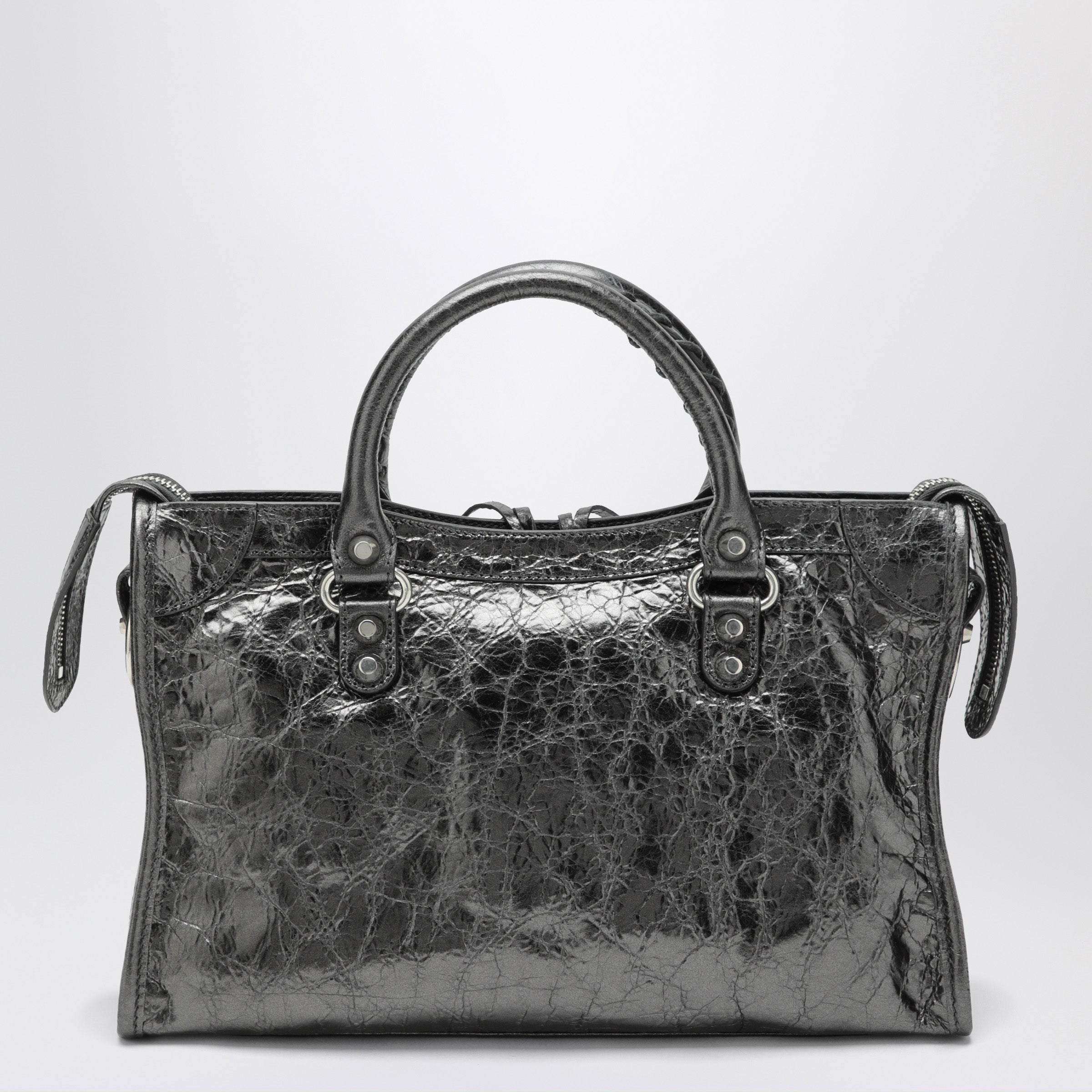 Balenciaga Small Le City Bag In Metallic Leather