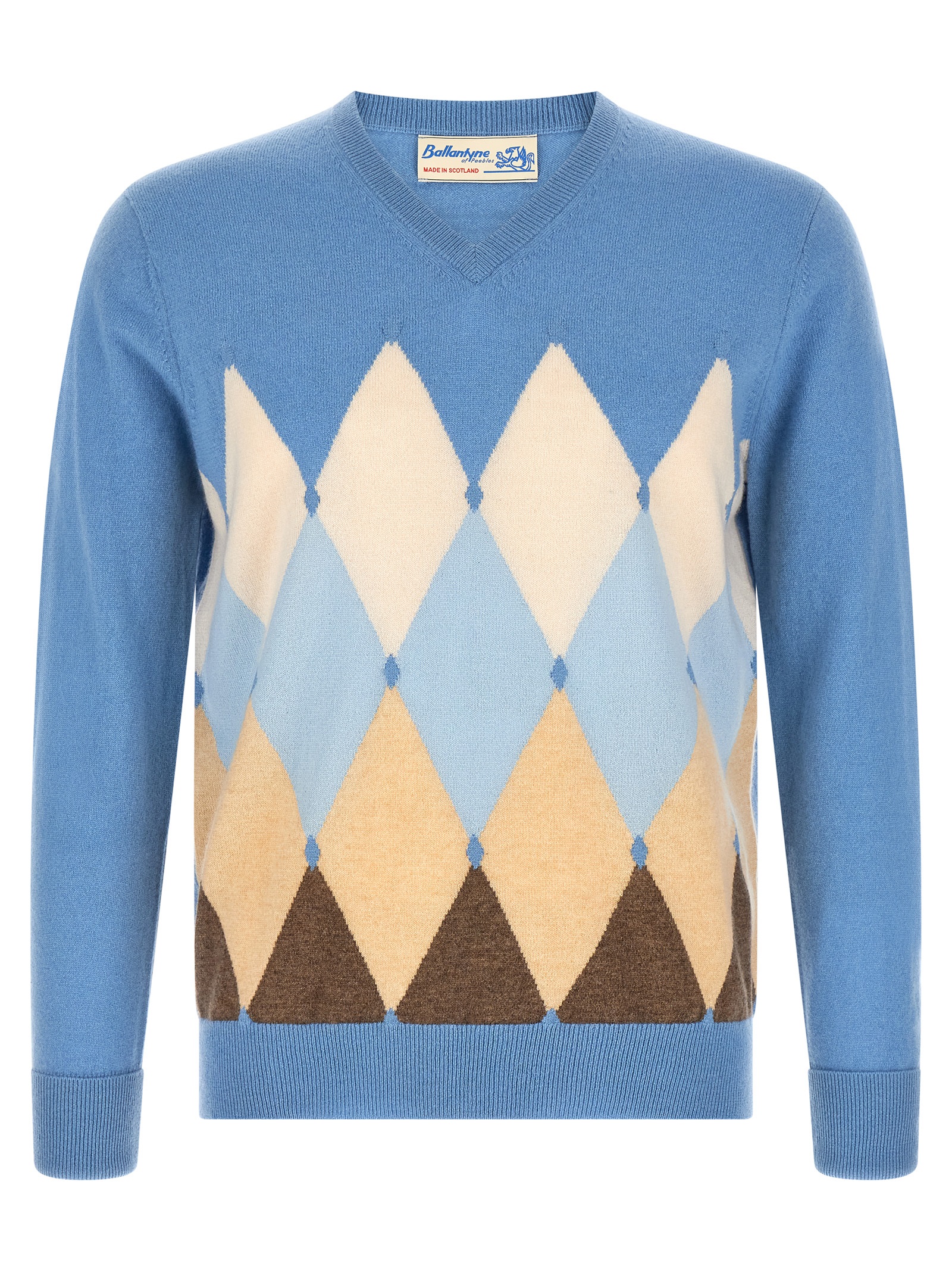 Ballantyne 'Classic Diamond' Intarsia Sweater