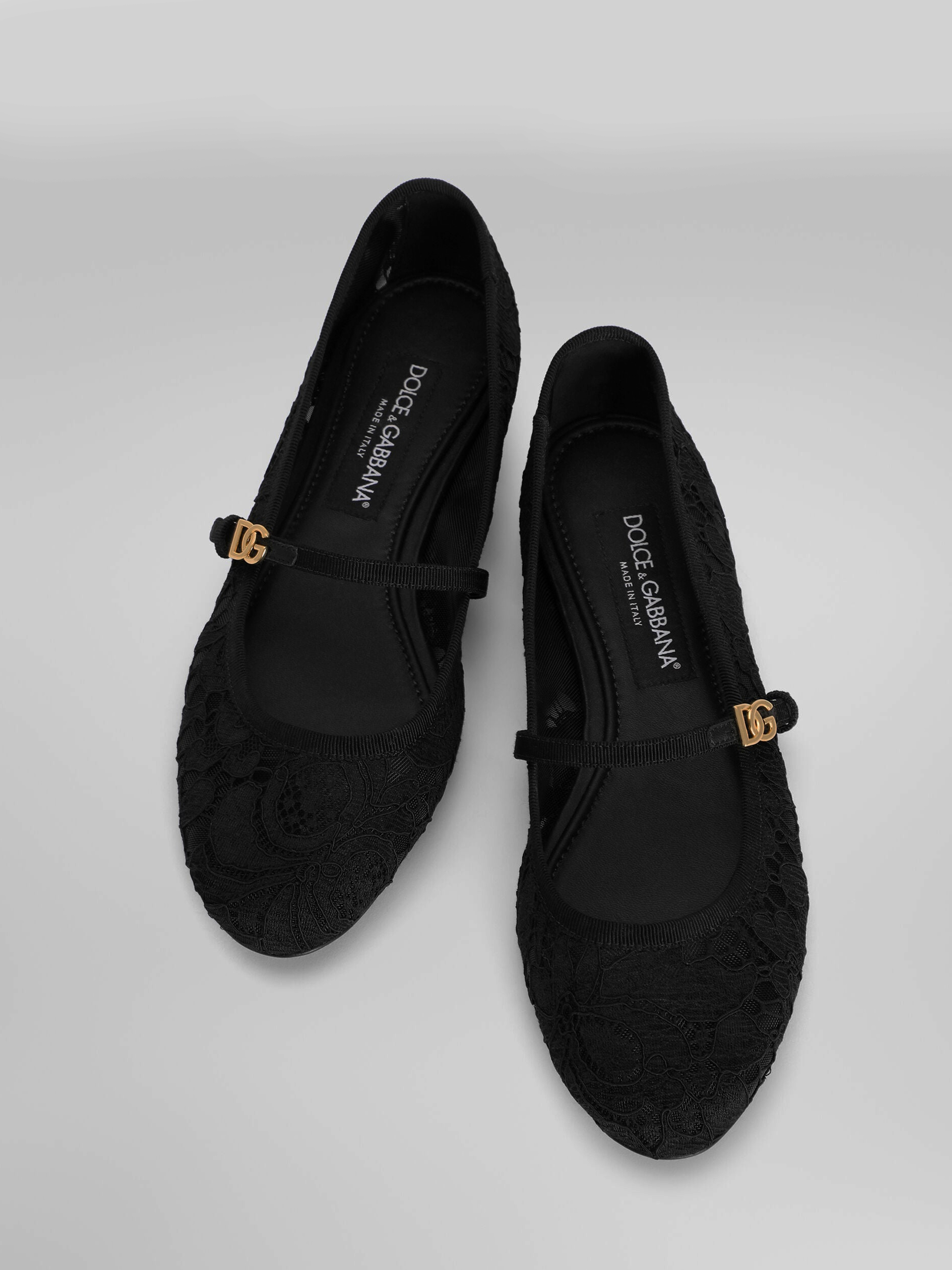 Dolce Gabbana Dolce & Gabbana Ballerine In Pizzo