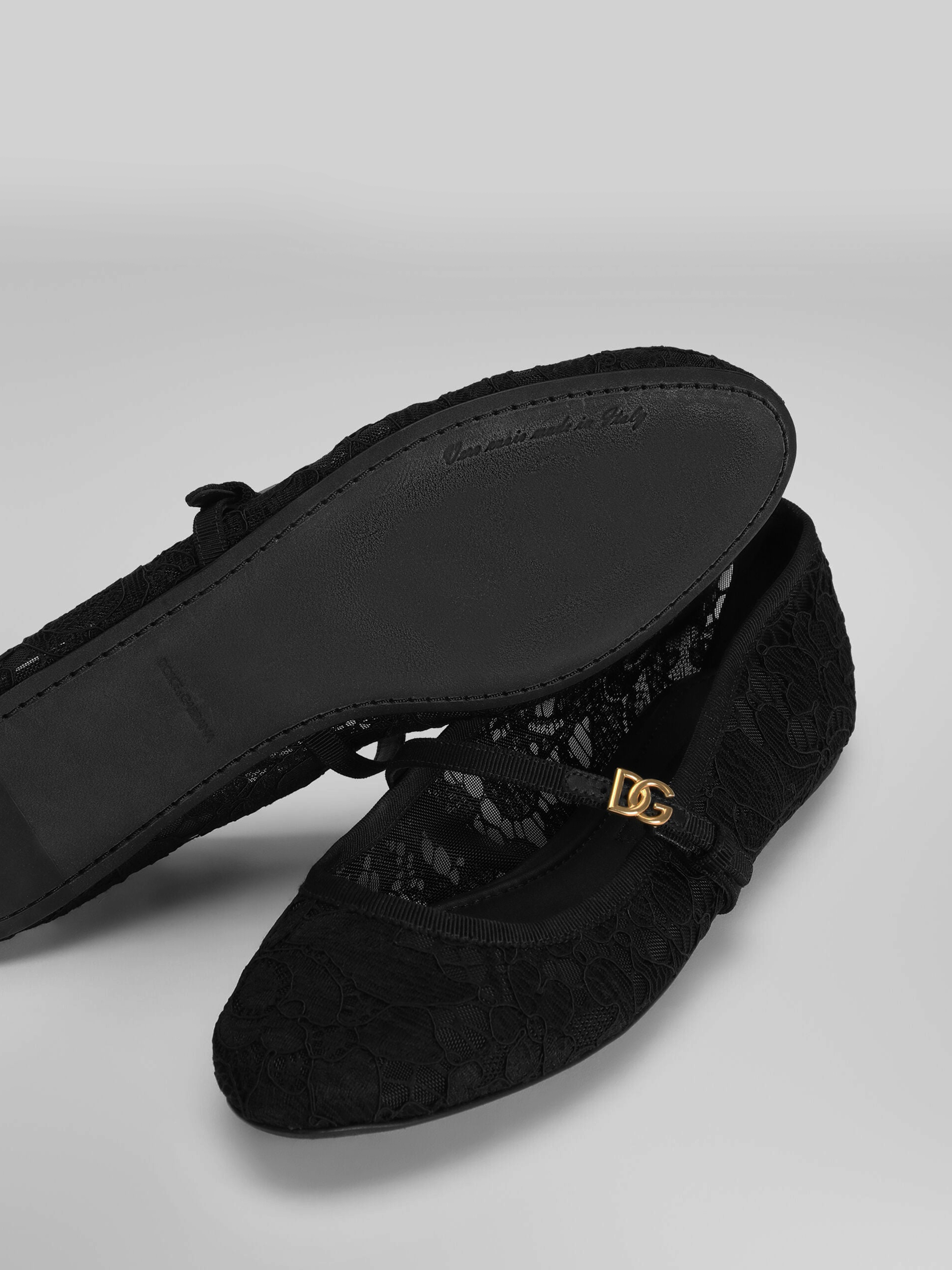 Dolce Gabbana Dolce & Gabbana Ballerine In Pizzo