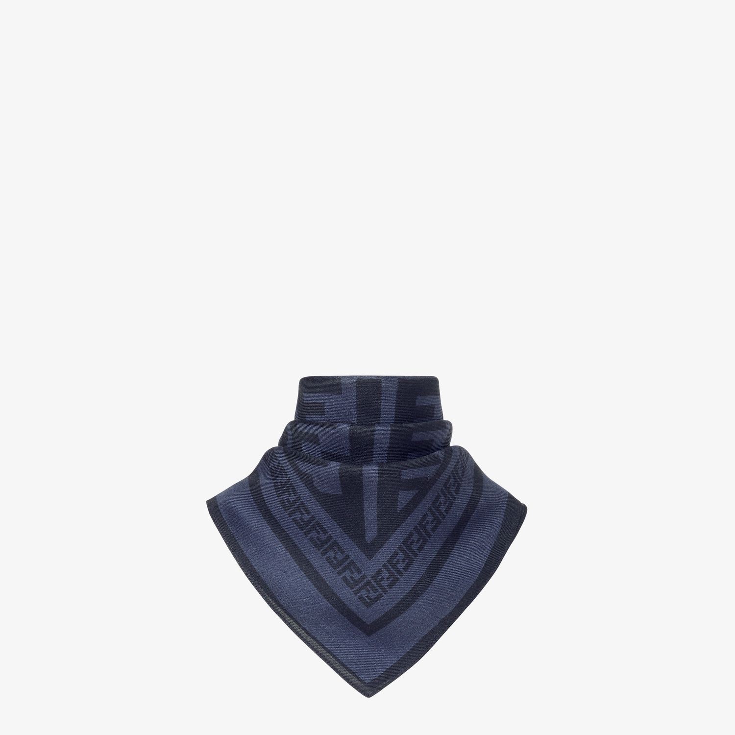 Fendi Bandana In Seta E Lana Con Motivo Ff