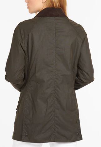 Barbour Olive Waxed Cotton Jacket