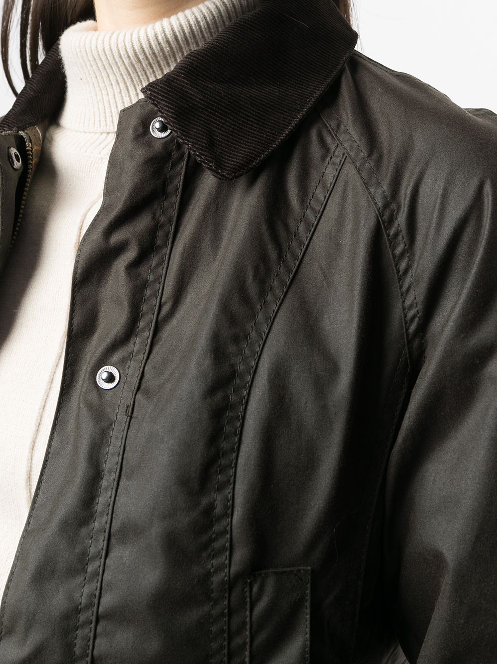 Barbour Olive Waxed Cotton Jacket
