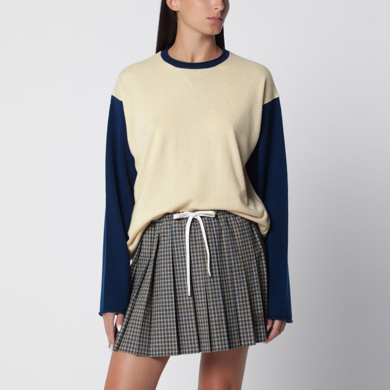 Guest In Residence Baseball Oversized Crew Sweater In Butte