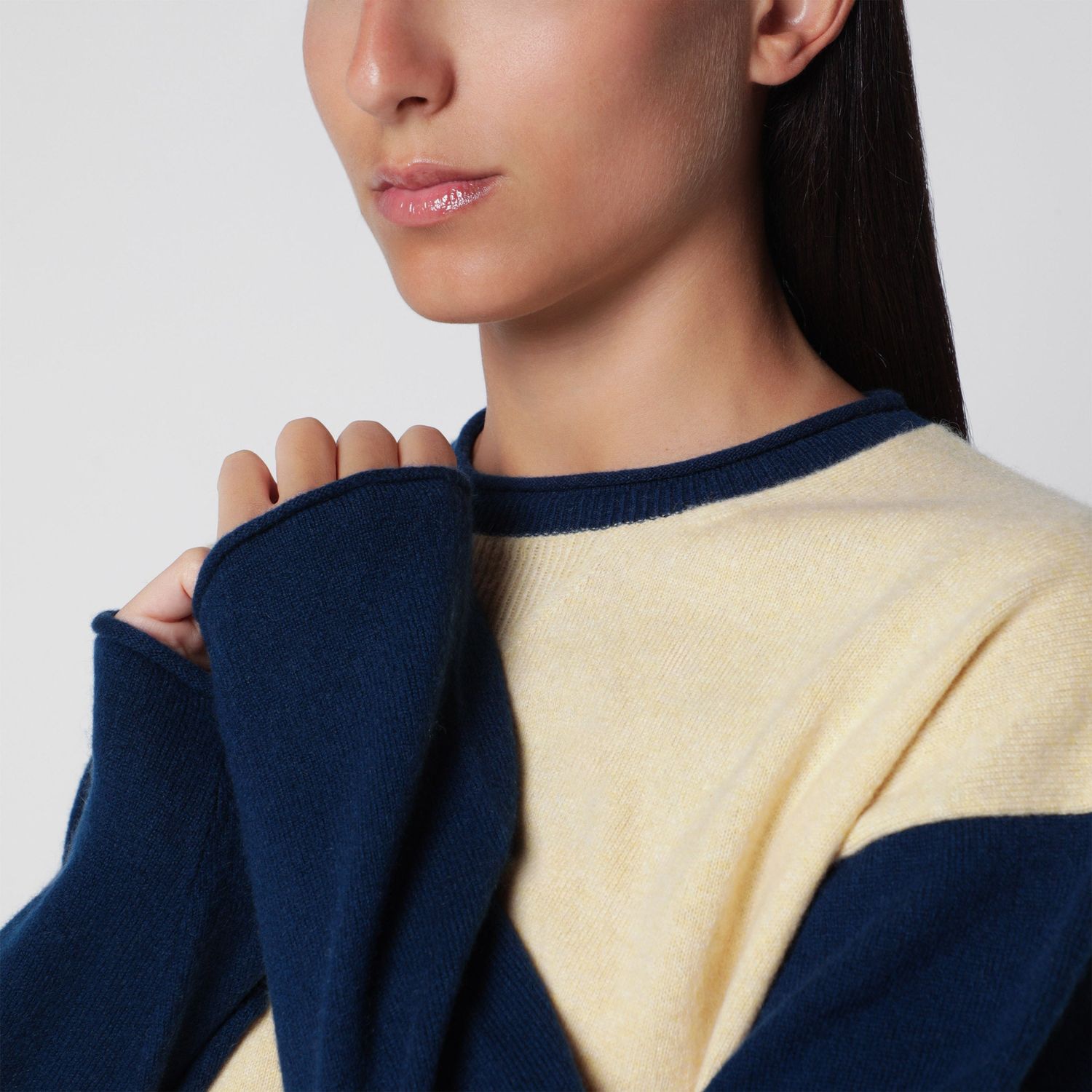 Guest In Residence Baseball Oversized Crew Sweater In Butte