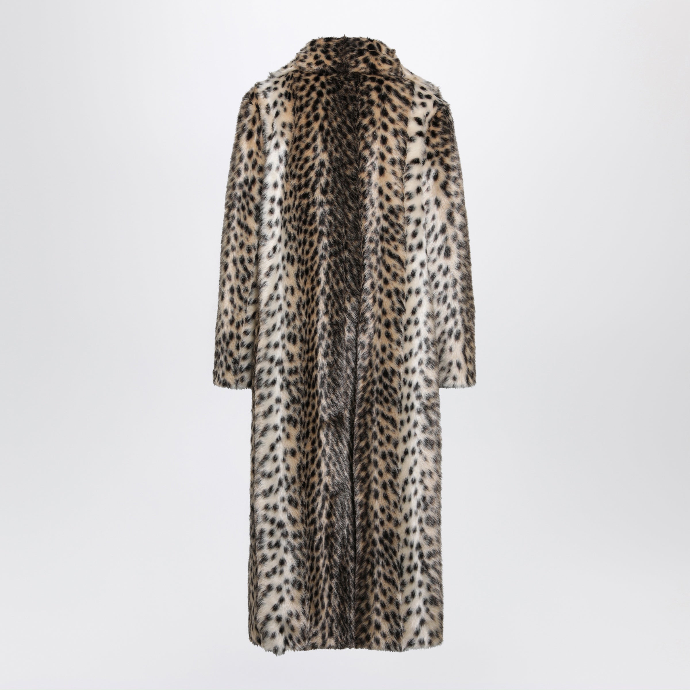 BB Couture Leopard-Print Faux Fur Coat
