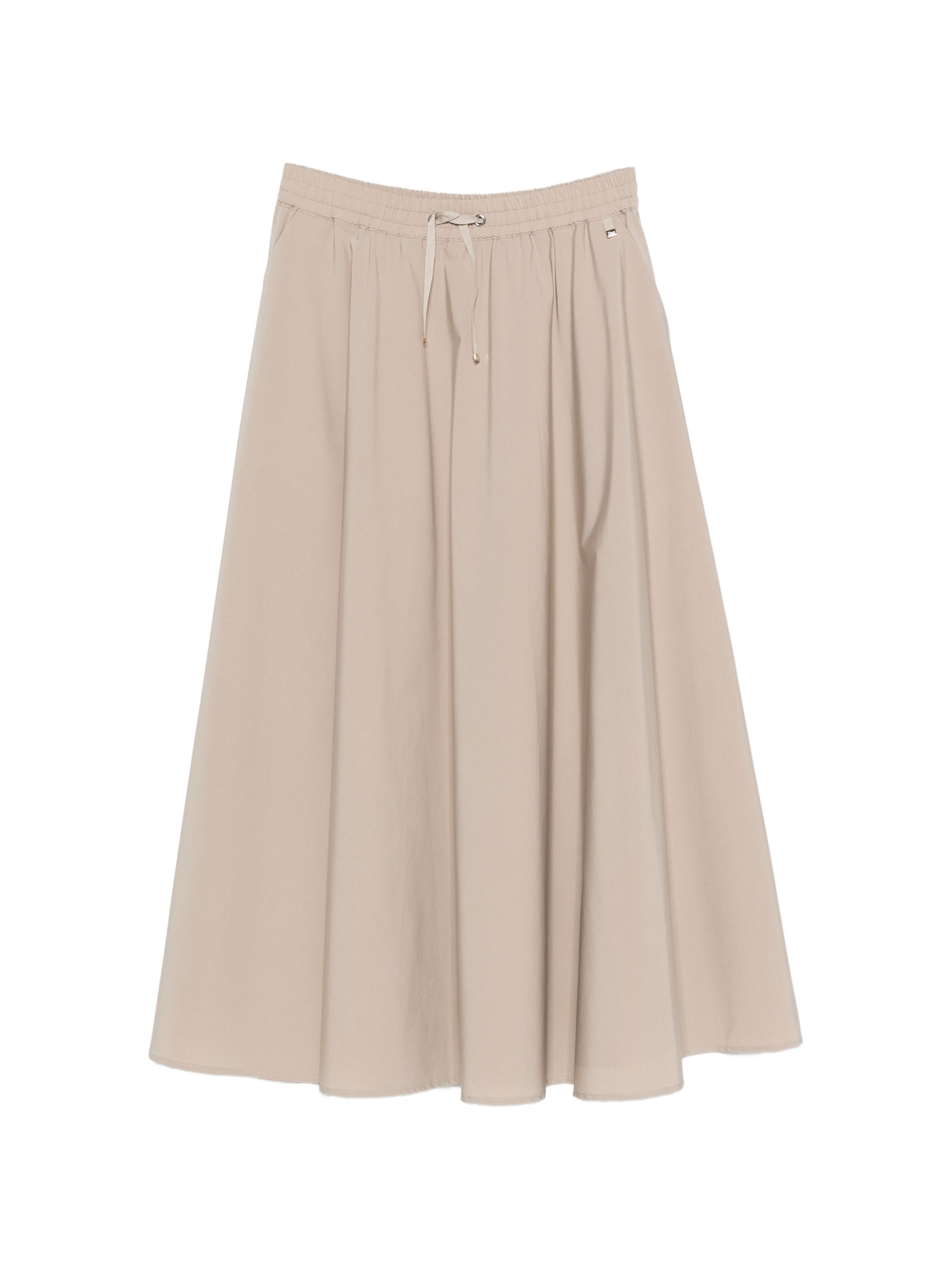 Herno Beige Modal Polyester Elastan Skirt