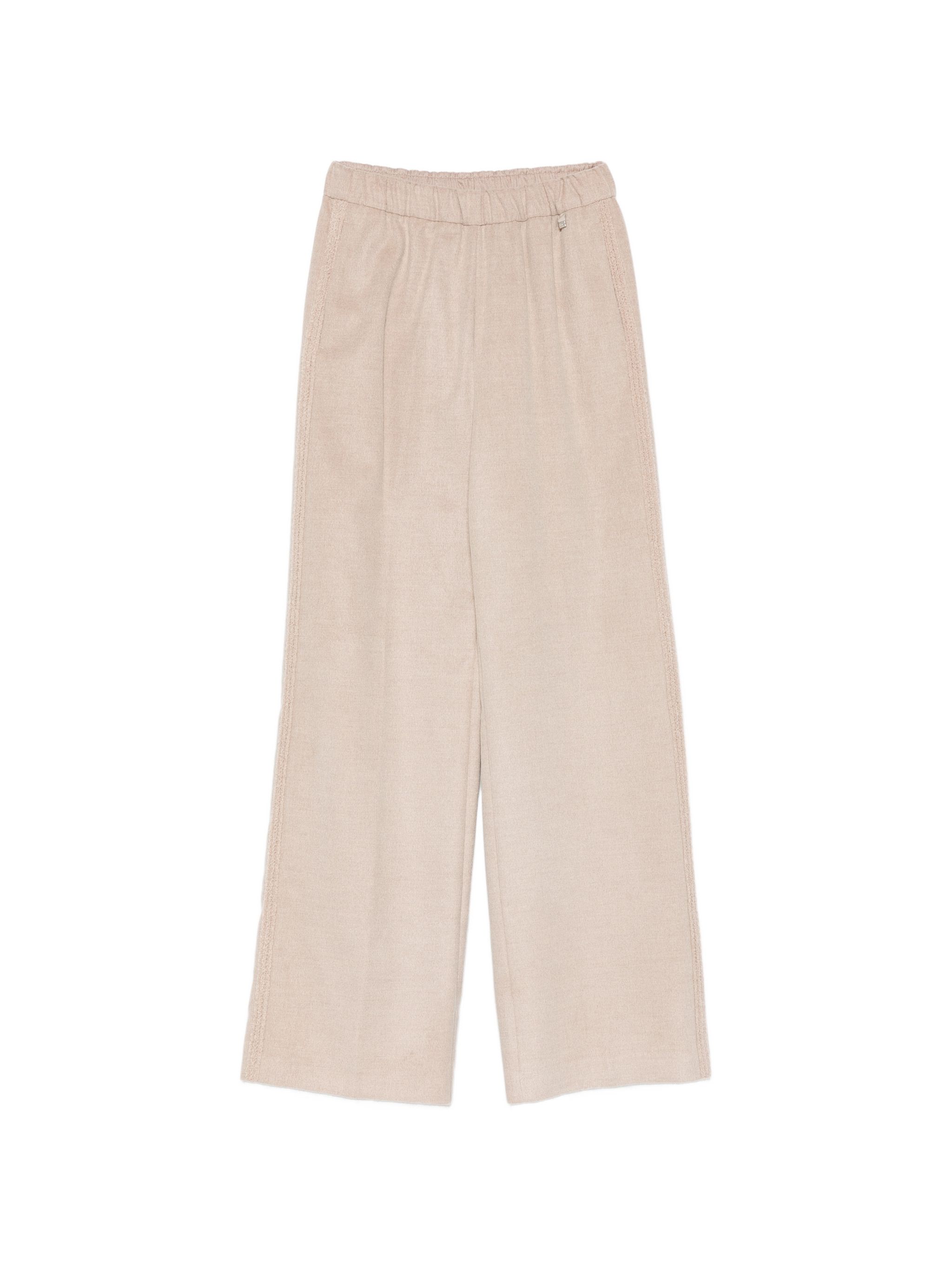 Herno Beige Polyester Modal Wool Pants