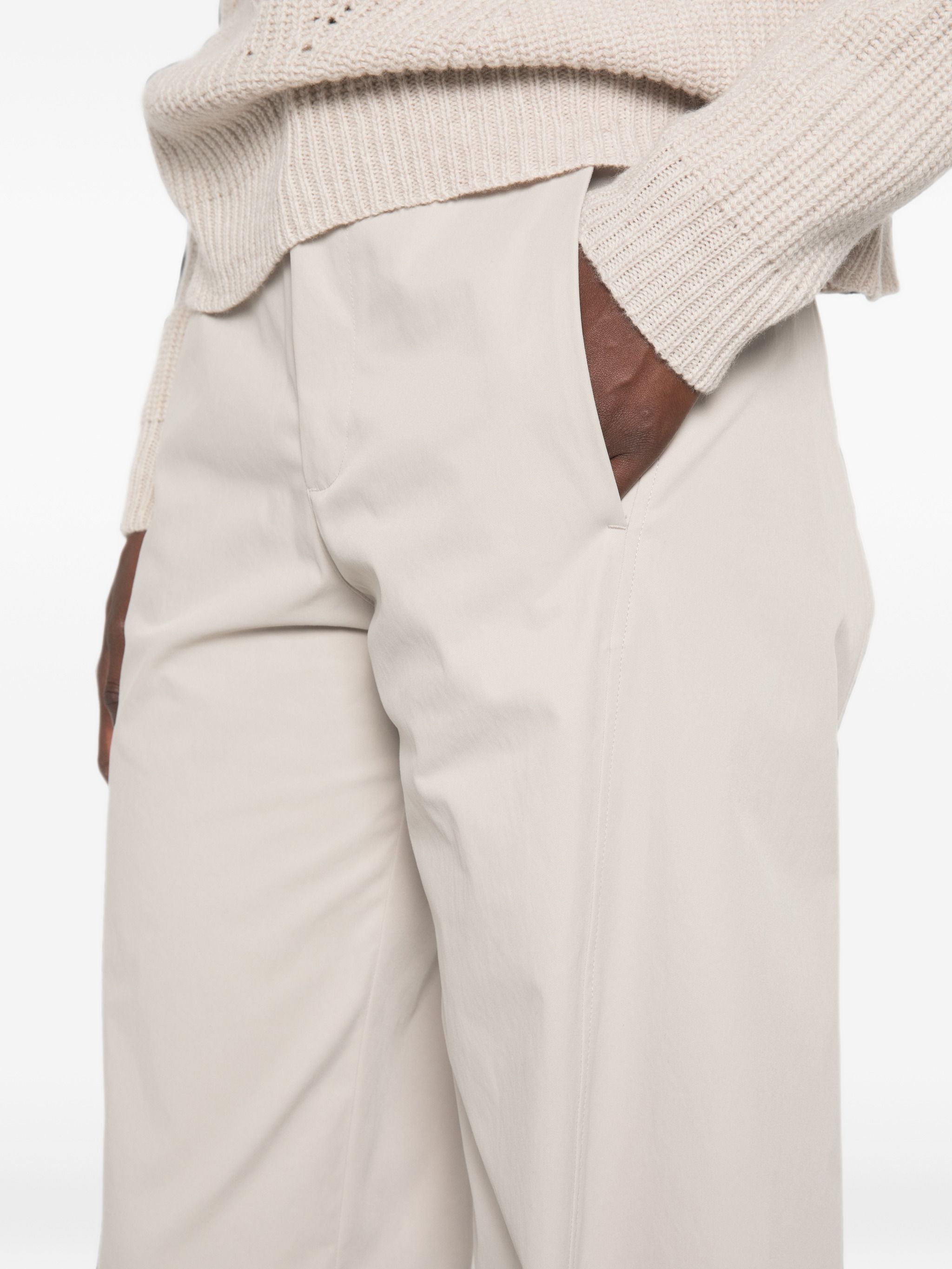 Herno Beige Polyester Pants