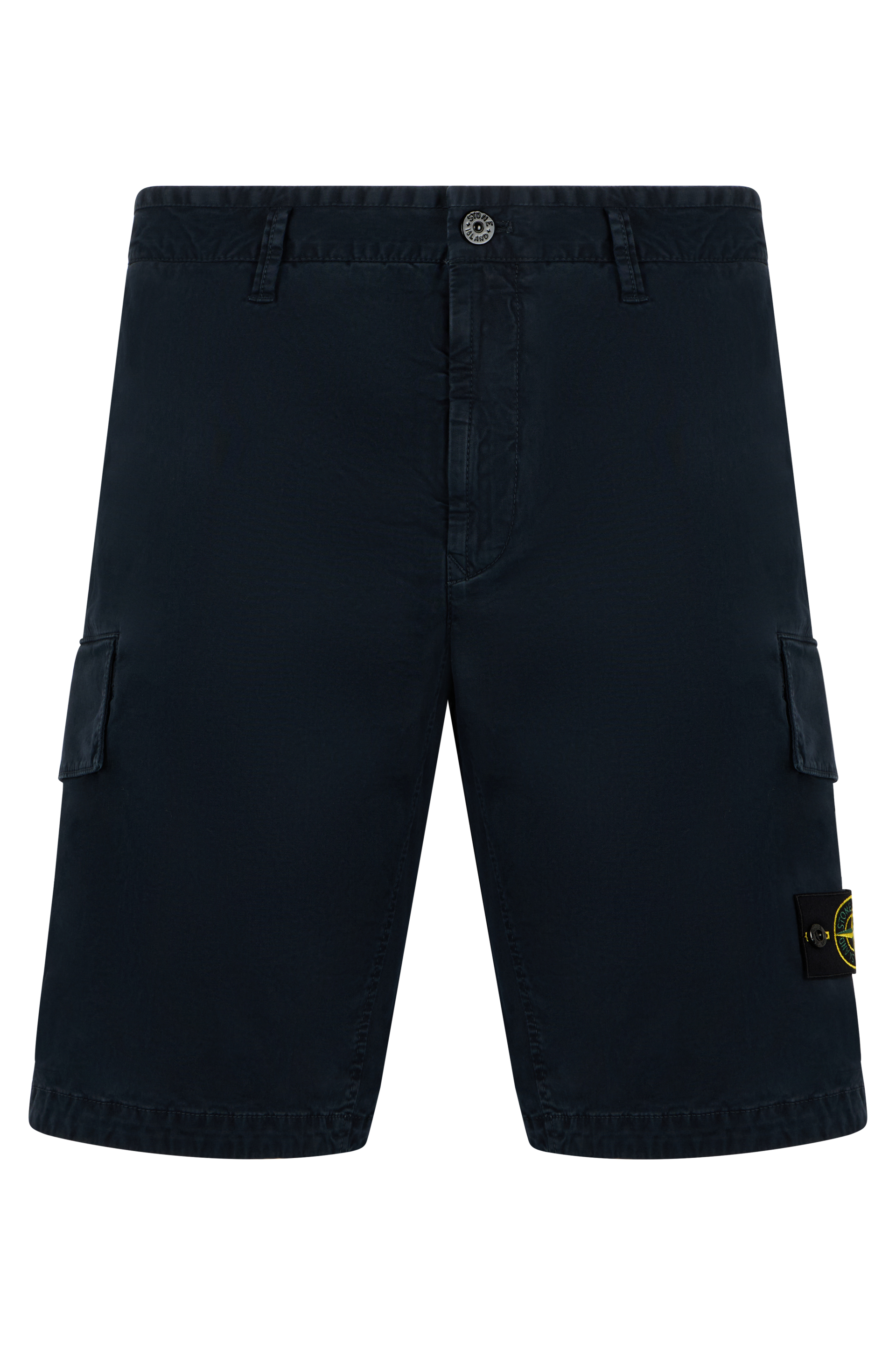 Stone Island Bermuda Cargo In Cotton