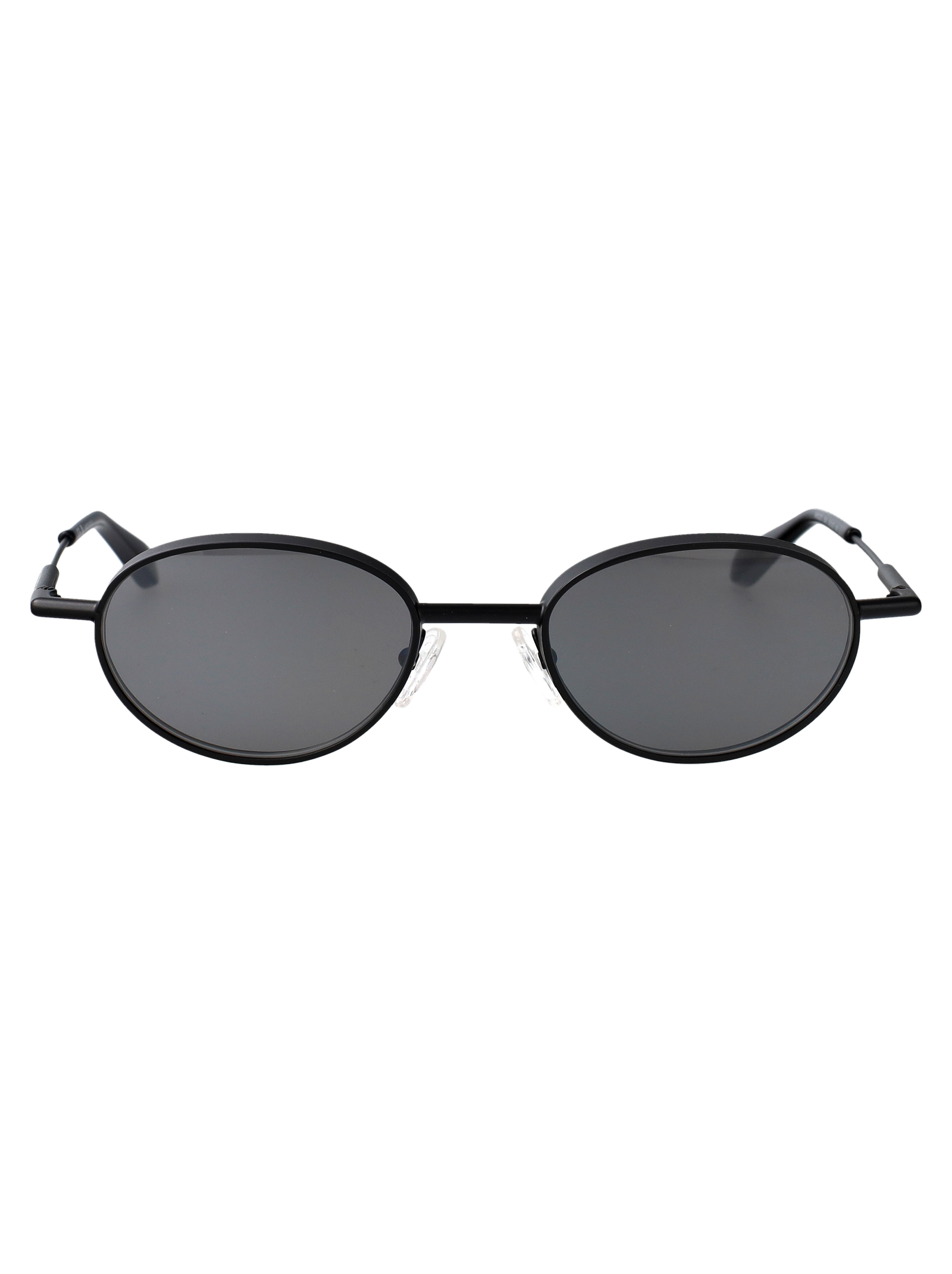 Alexander Mcqueen Black-Black-Silver Metal Sunglasses