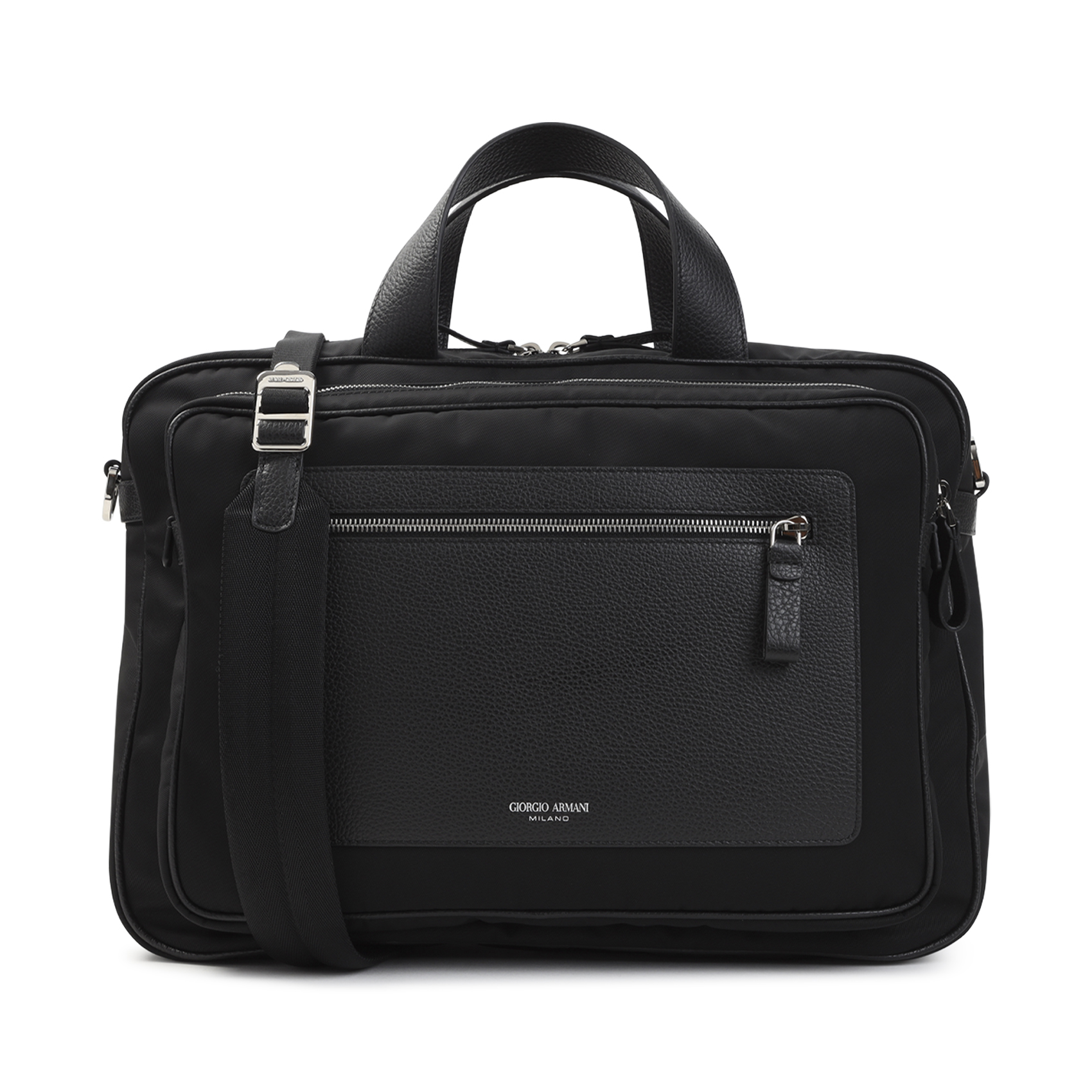Giorgio Armani Black Briefcase Bag