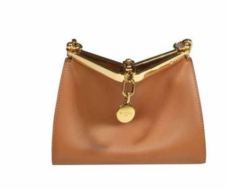 Etro Black Calf Leather Vela Bag