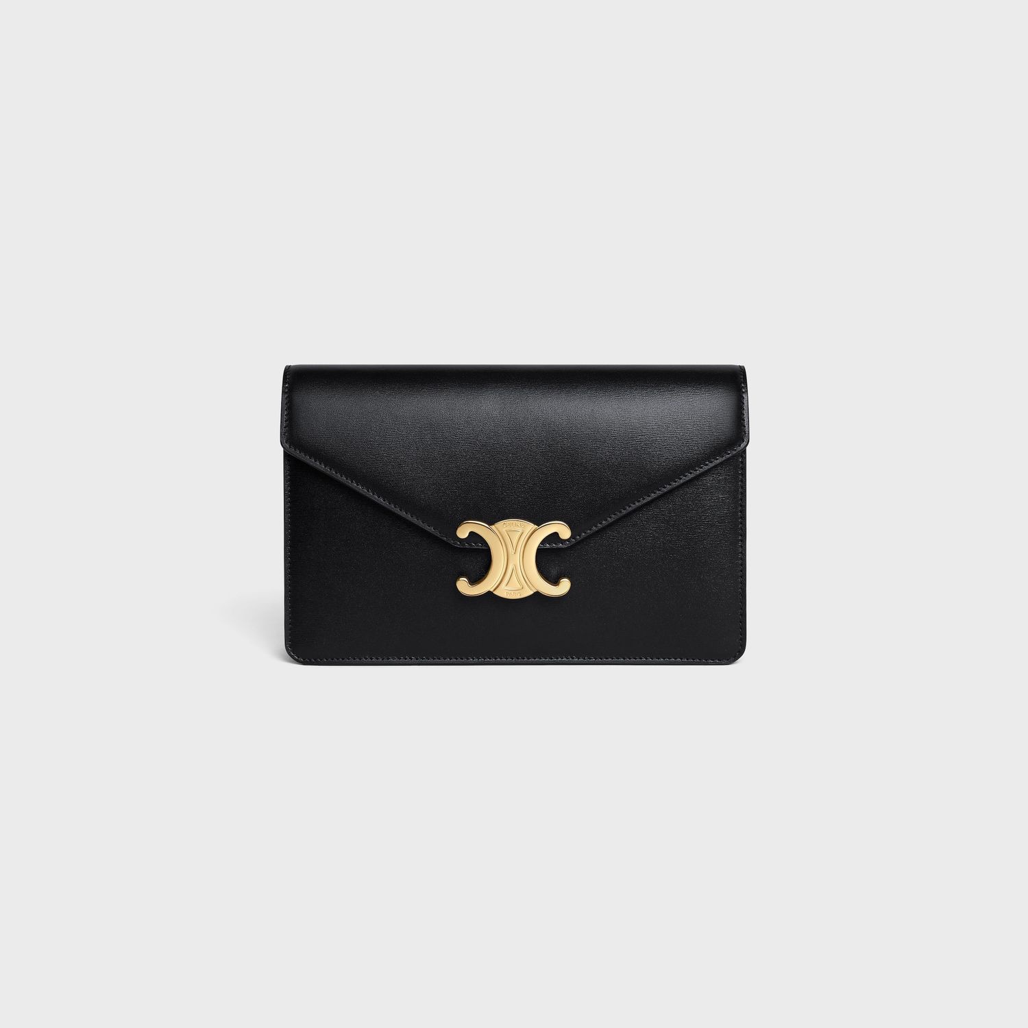 Celine Black Calf Skin Margo Wallet On Chain