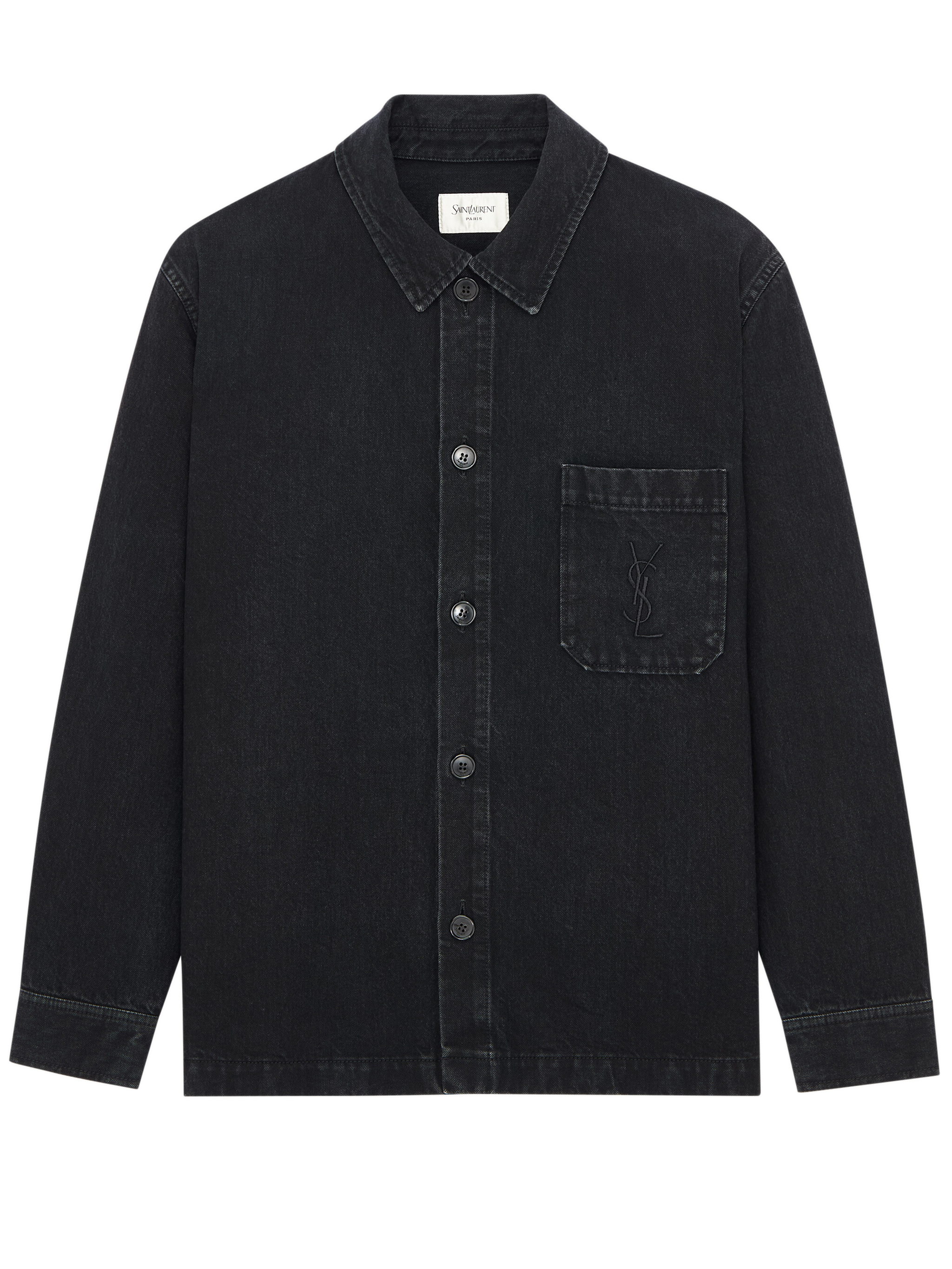 Saint Laurent Black Denim Overshirt