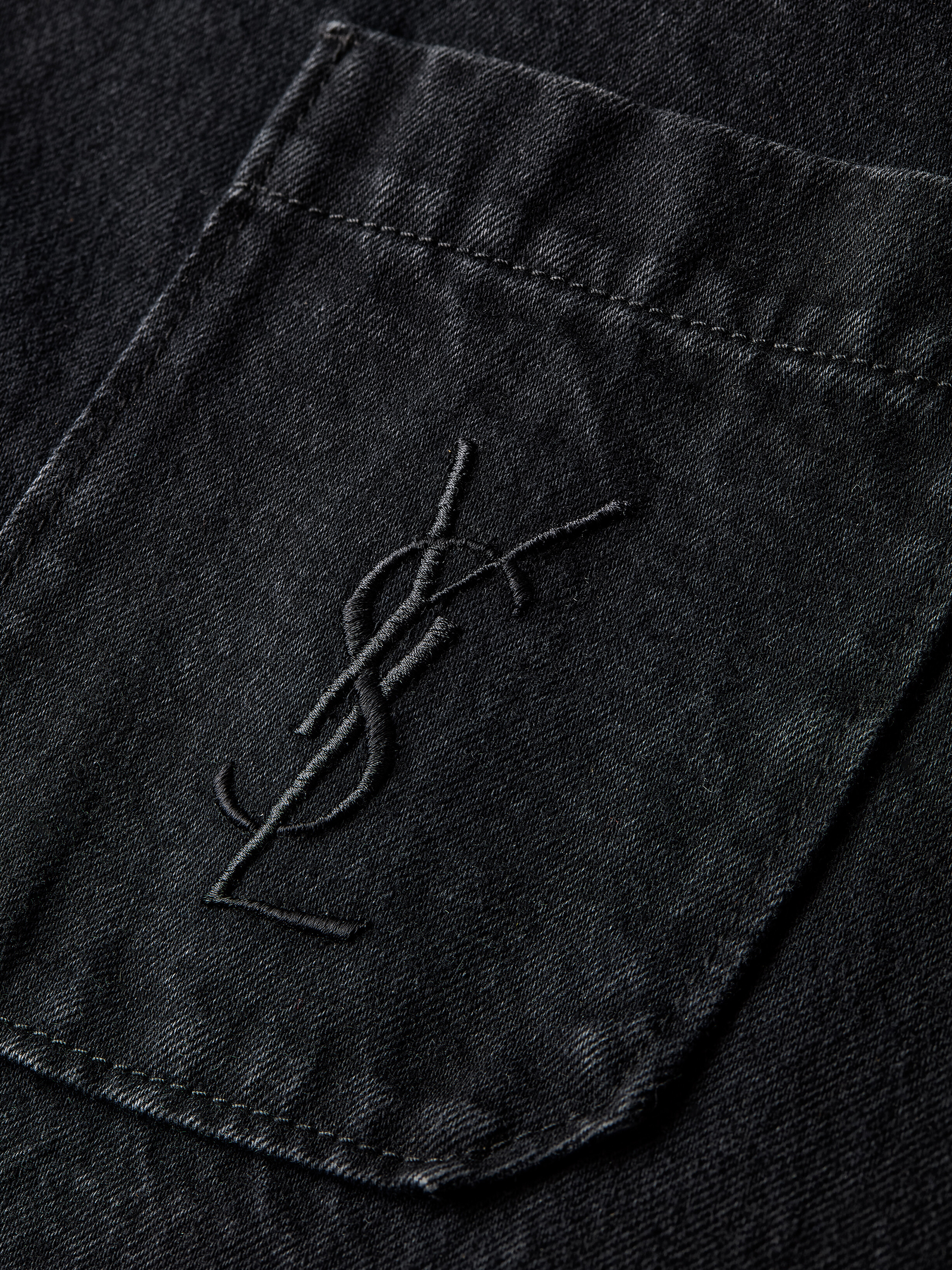 Saint Laurent Black Denim Overshirt