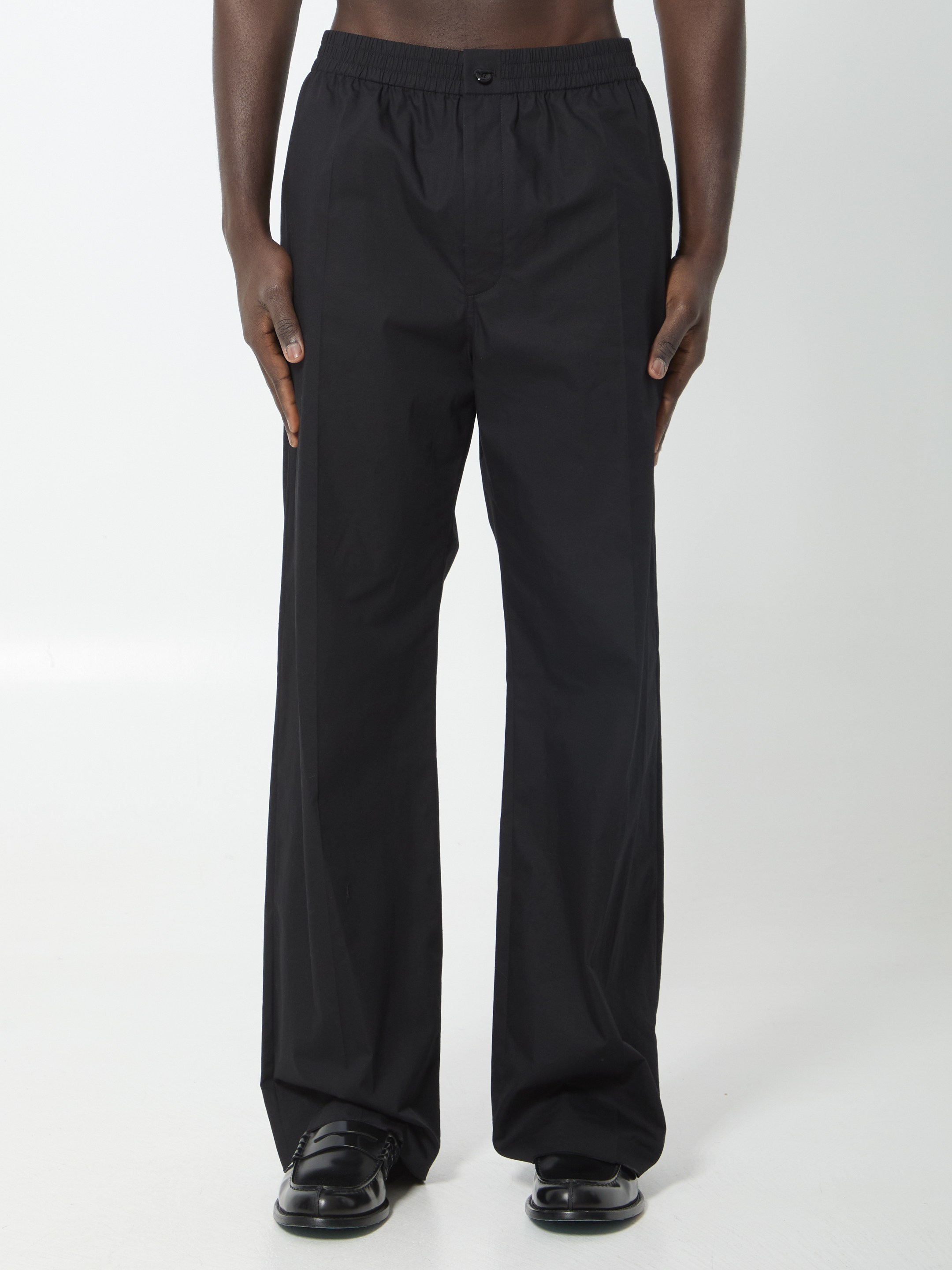Celine Black Elastic Waist Trousers